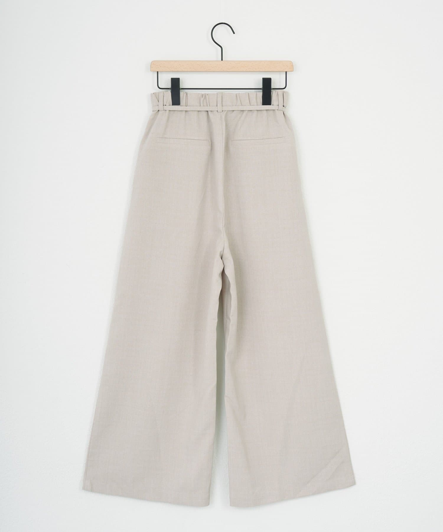 DISCOAT(ディスコート) 【セットアップ対応】テックリネンベルト付ワイドパンツ《WEB限定カラーあり》