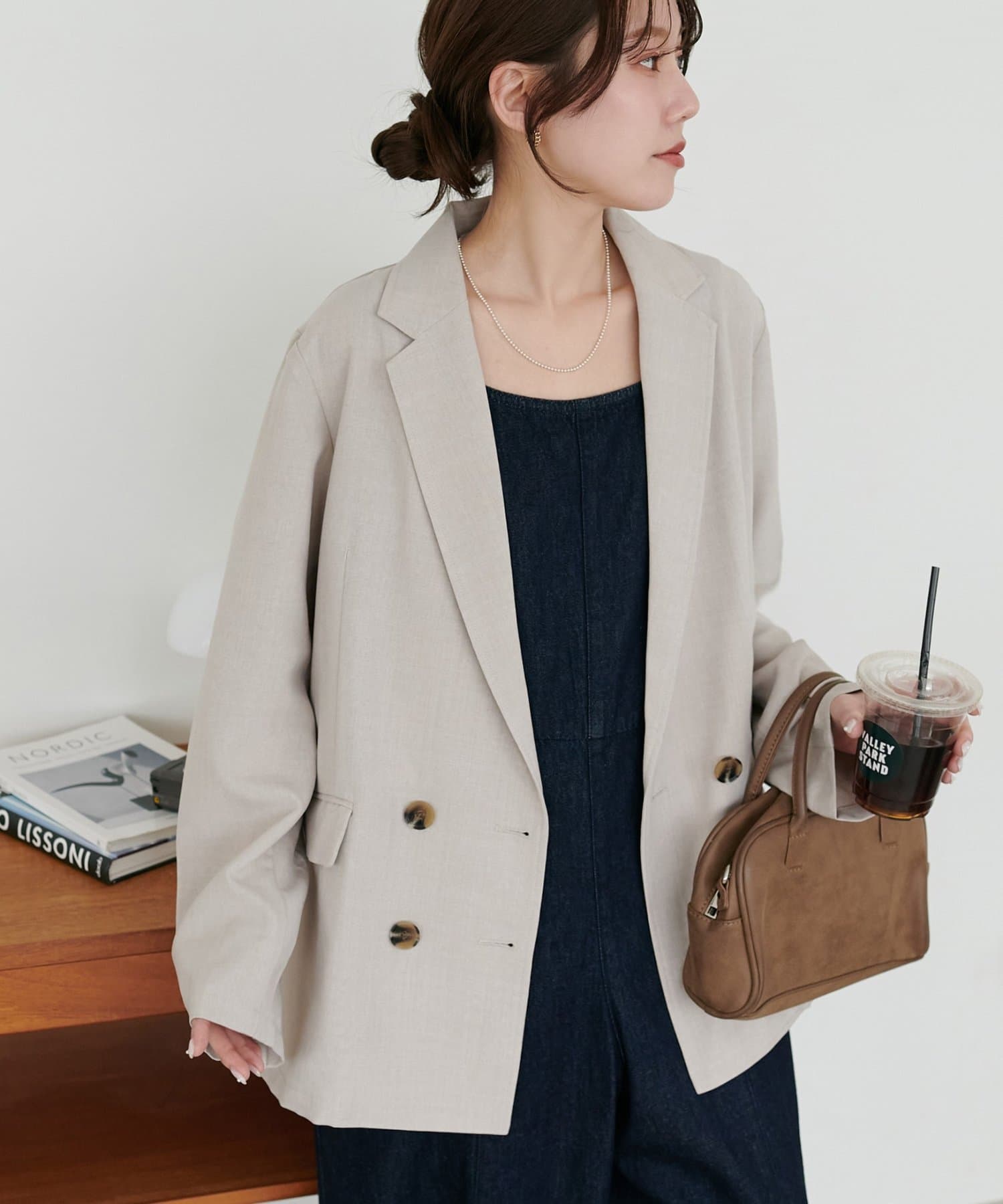 DISCOAT(ディスコート) 【SS先行予約/セットアップ対応】テックリネンシャツジャケット《WEB限定カラーあり》