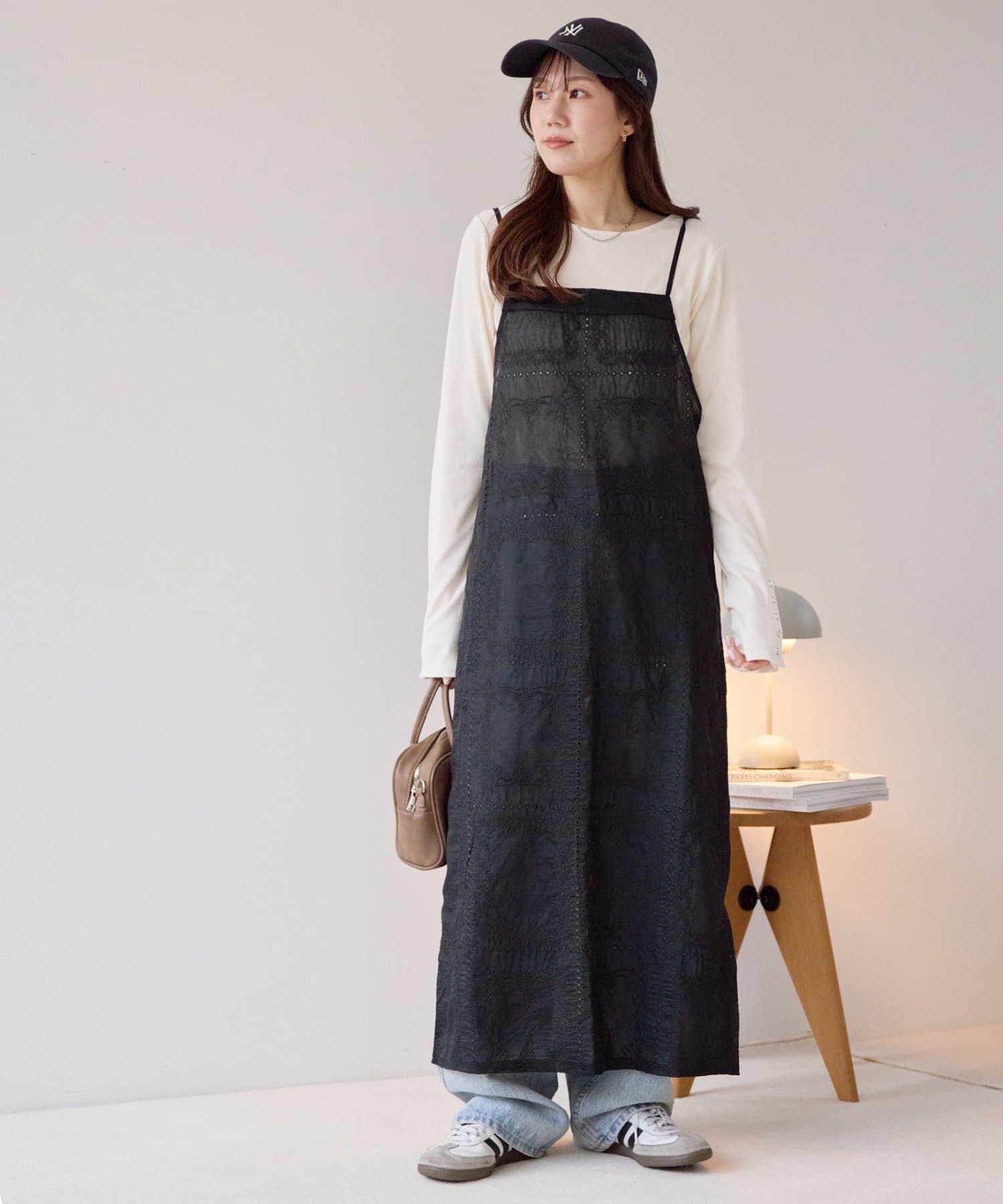 DISCOAT(ディスコート) 【SS先行予約】パッチワークレースキャミワンピース