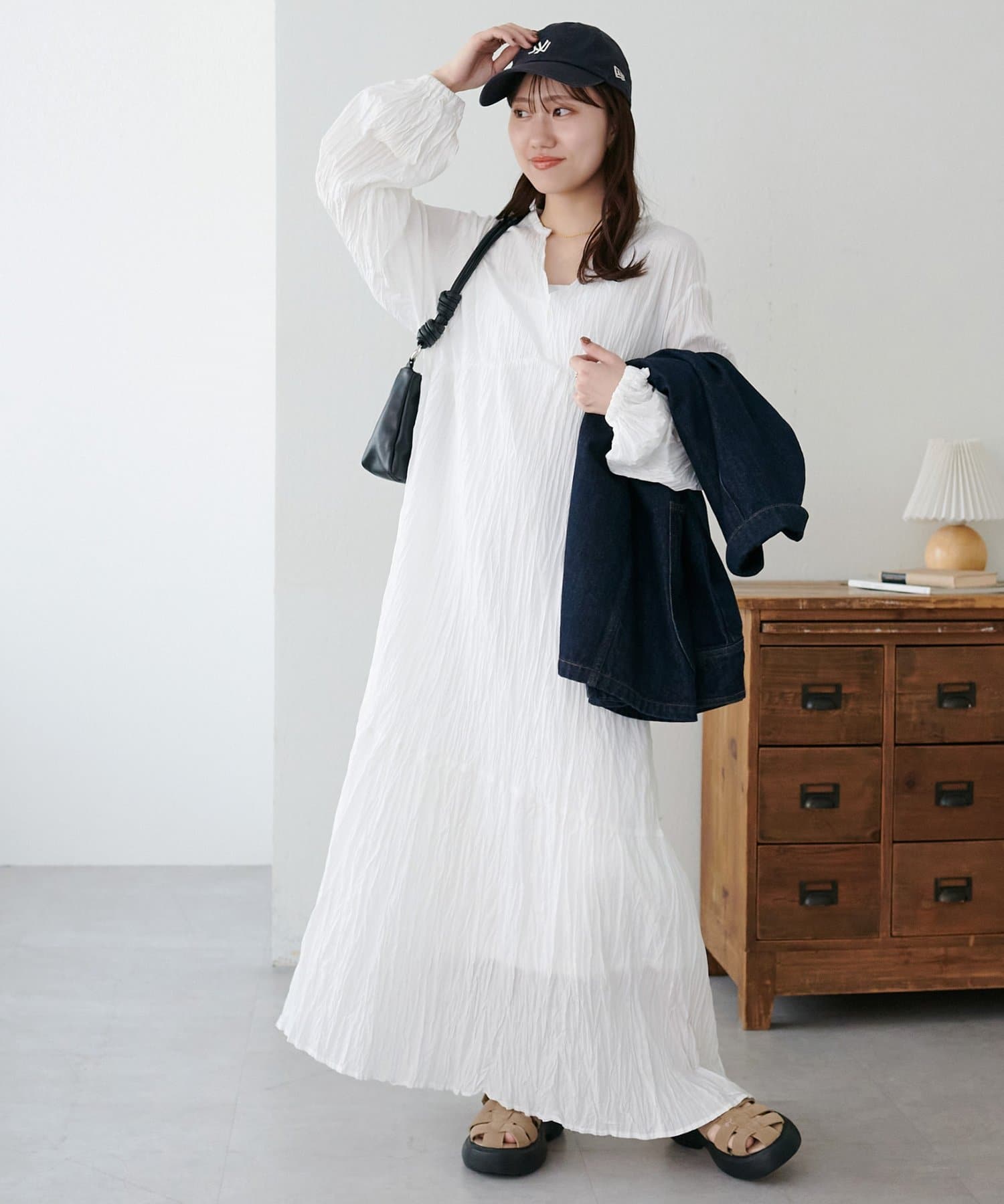 DISCOAT(ディスコート) 【SS先行予約】ワッシャースキッパーワンピース