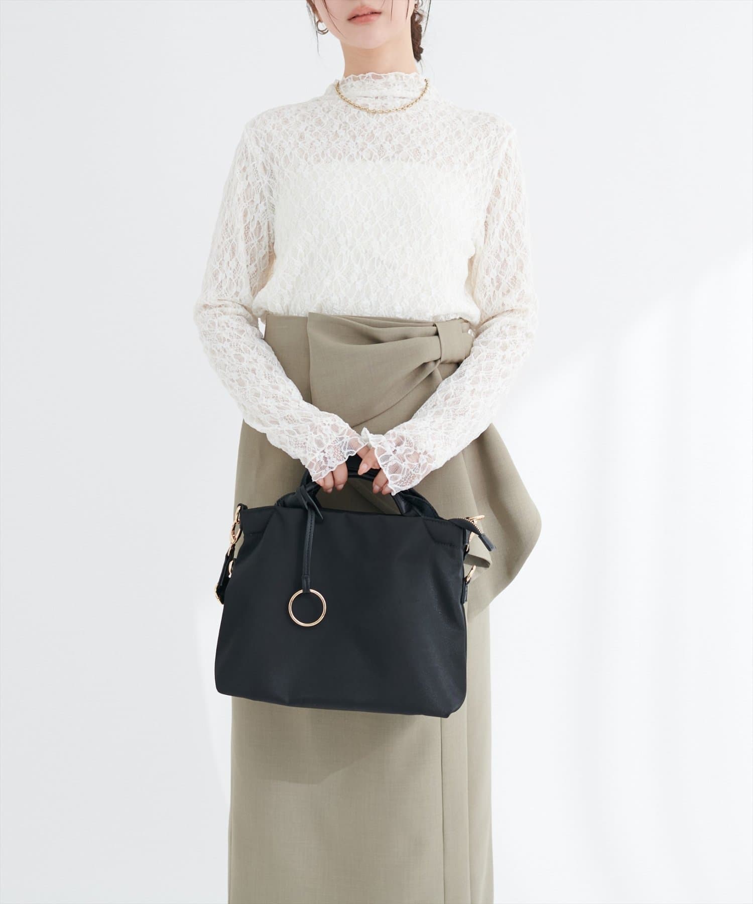 natural couture(ナチュラルクチュール) ２WAYトートミニ