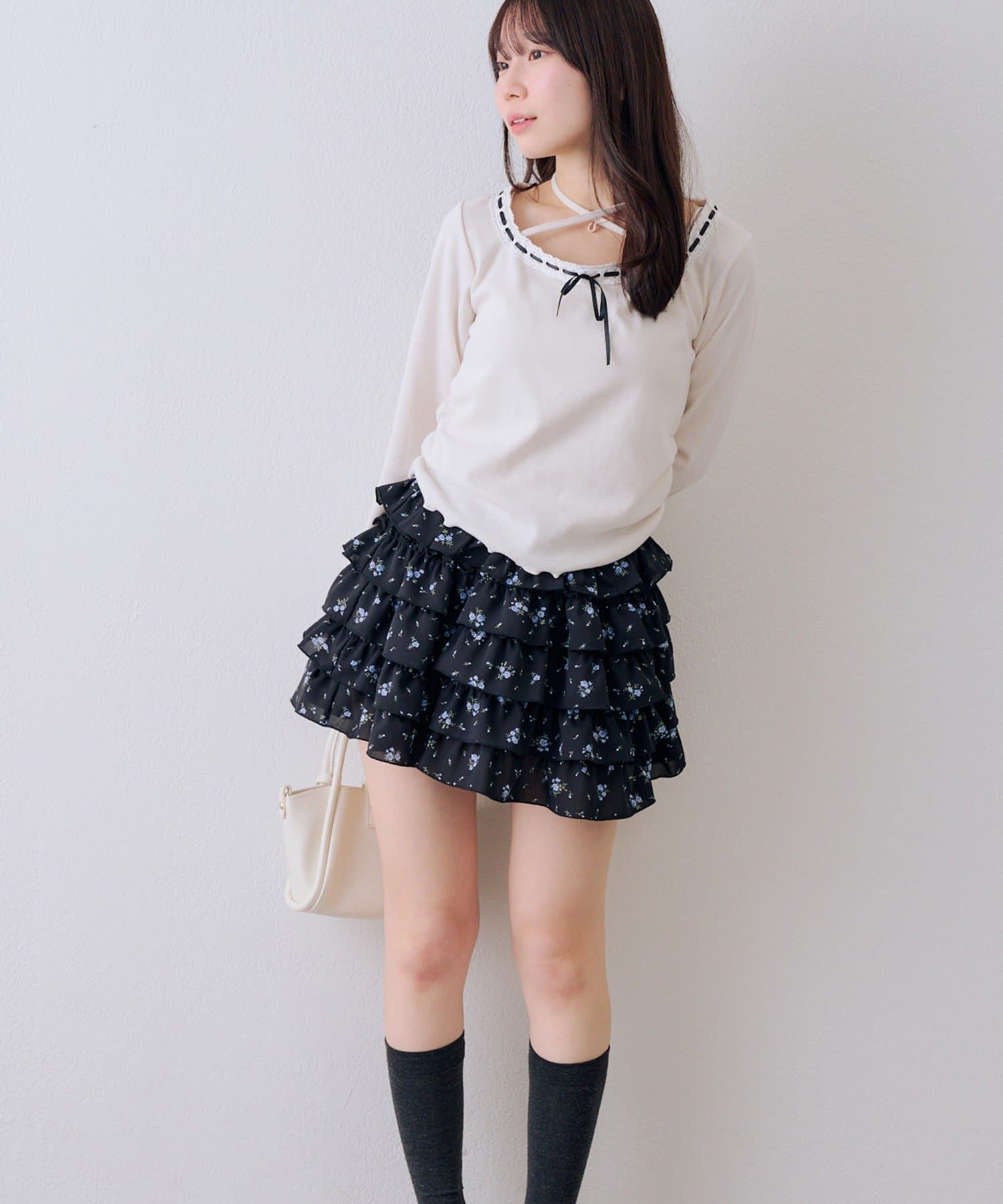 NICE CLAUP / OLIVE des OLIVE OUTLET(ナイスクラップ  / オリーブ デ オリーブ アウトレット) 【RMAF】アソートフリルミニスカート