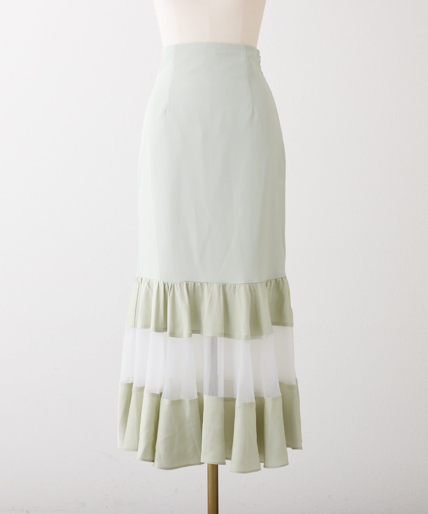 Seemi.by NICE CLAUP(シーミーバイナイスクラップ) 【Seemi】異素材マーメイドスカート