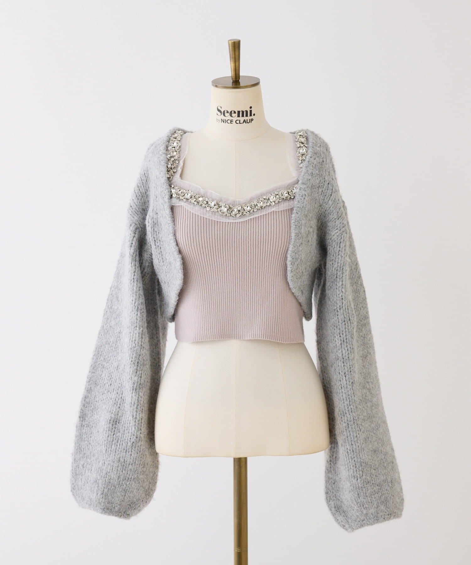Seemi.by NICE CLAUP(シーミーバイナイスクラップ) 【Seemi】ビスチェセットカーディガン