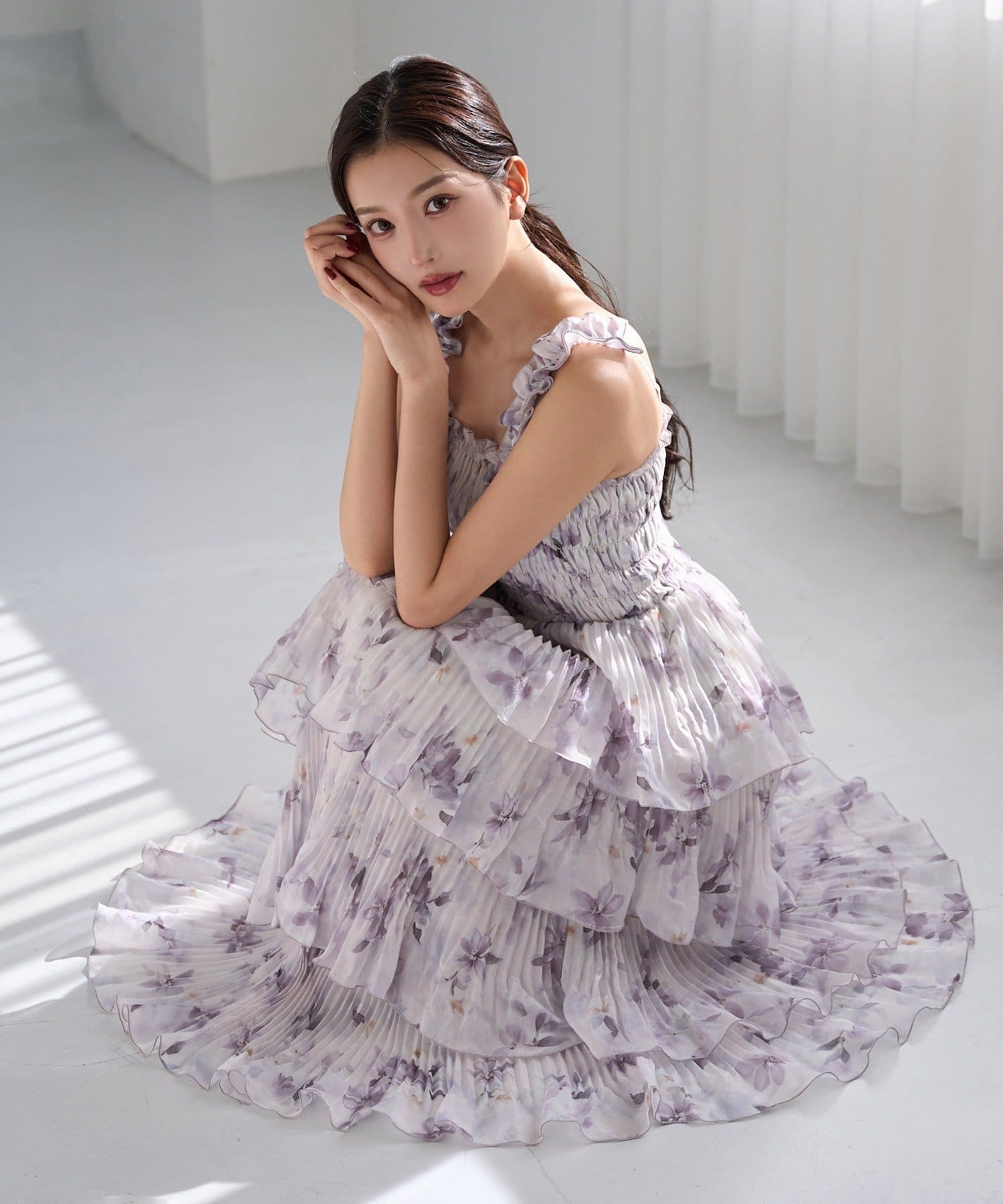 Seemi.by NICE CLAUP(シーミーバイナイスクラップ) 【Seemi】ティアードワンピース