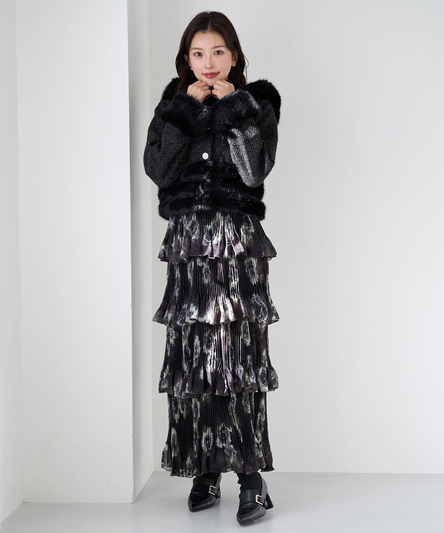 Seemi.by NICE CLAUP(シーミーバイナイスクラップ) 【Seemi】ティアードワンピース