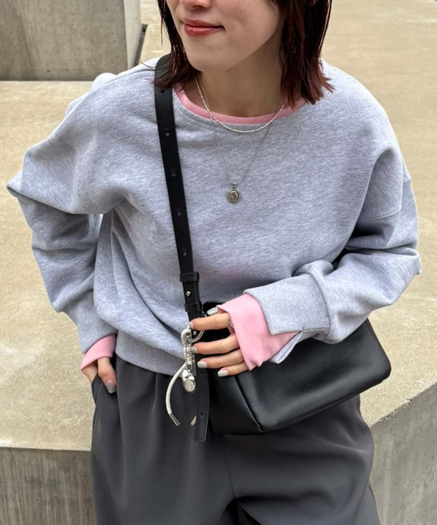 COLLAGE GALLARDAGALANTE(コラージュ ガリャルダガランテ) 【インフルエンサー@asamin企画】《2月12日販売開始》レイヤード風スウェット