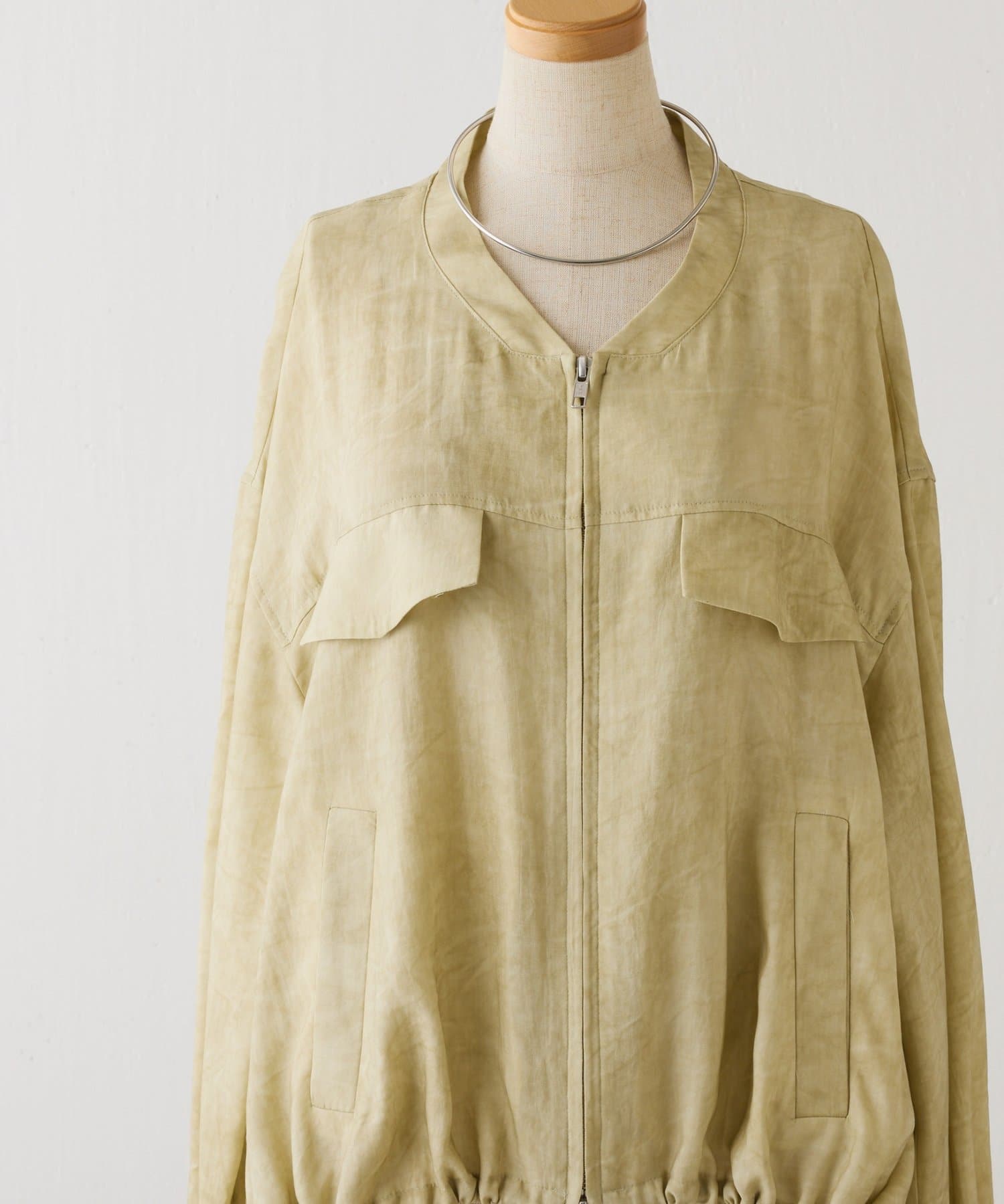 COLLAGE GALLARDAGALANTE(コラージュ ガリャルダガランテ) 【お尻周りカバー】裾ドロストZIPブルゾン