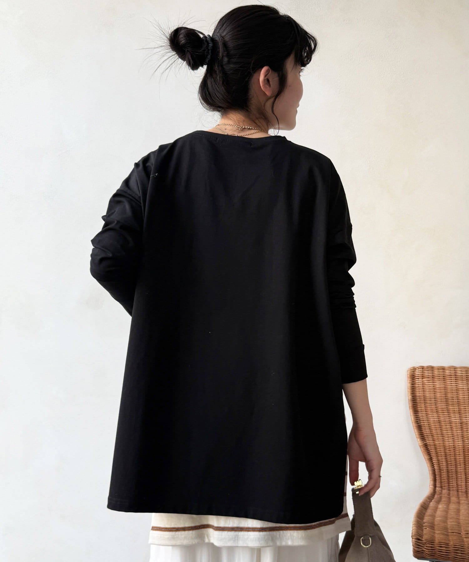 DOUDOU(ドゥドゥ) 【WEB限定】オーバーサイズロゴロンTEE