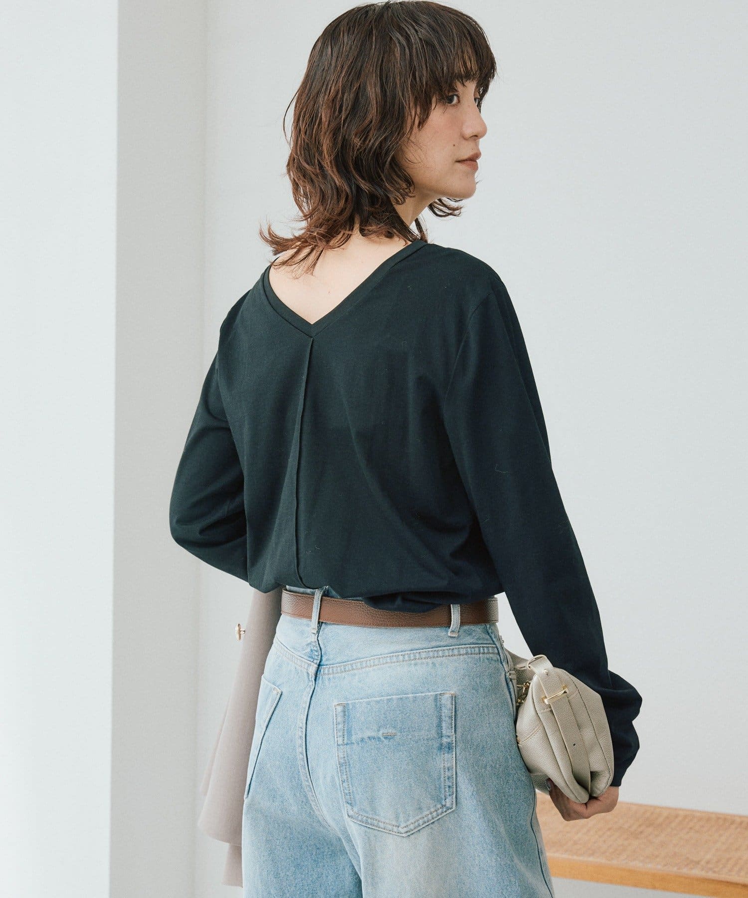 RIVE DROITE(リヴドロワ) 予約【着回し力抜群】2wayセミシアーロンTee