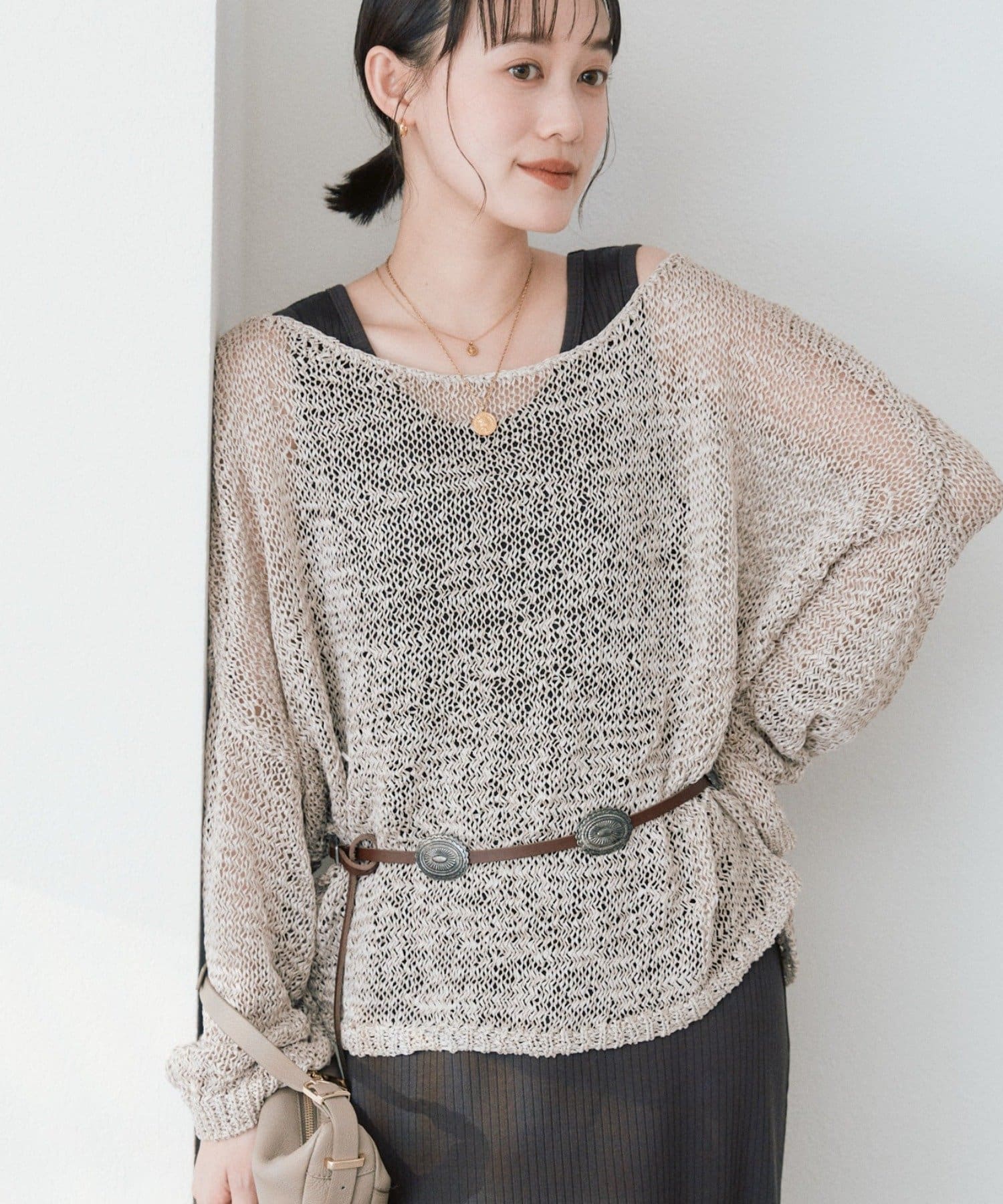 RIVE DROITE(リヴドロワ) 予約【ご好評につき新色追加！】テープヤーンボートネックニット