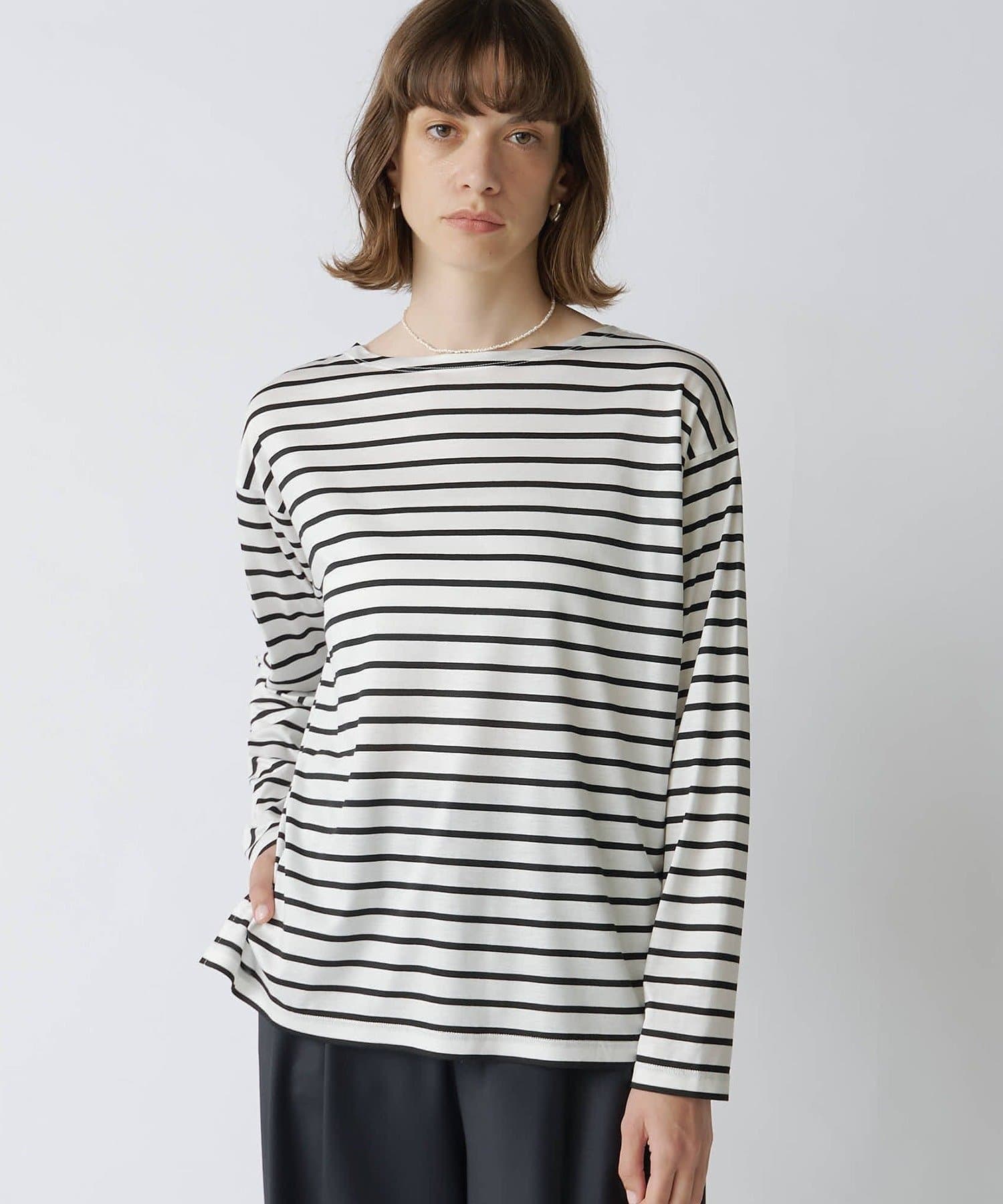 Drawing Numbers(ドローイングナンバーズ) ボーダーボートカットソー