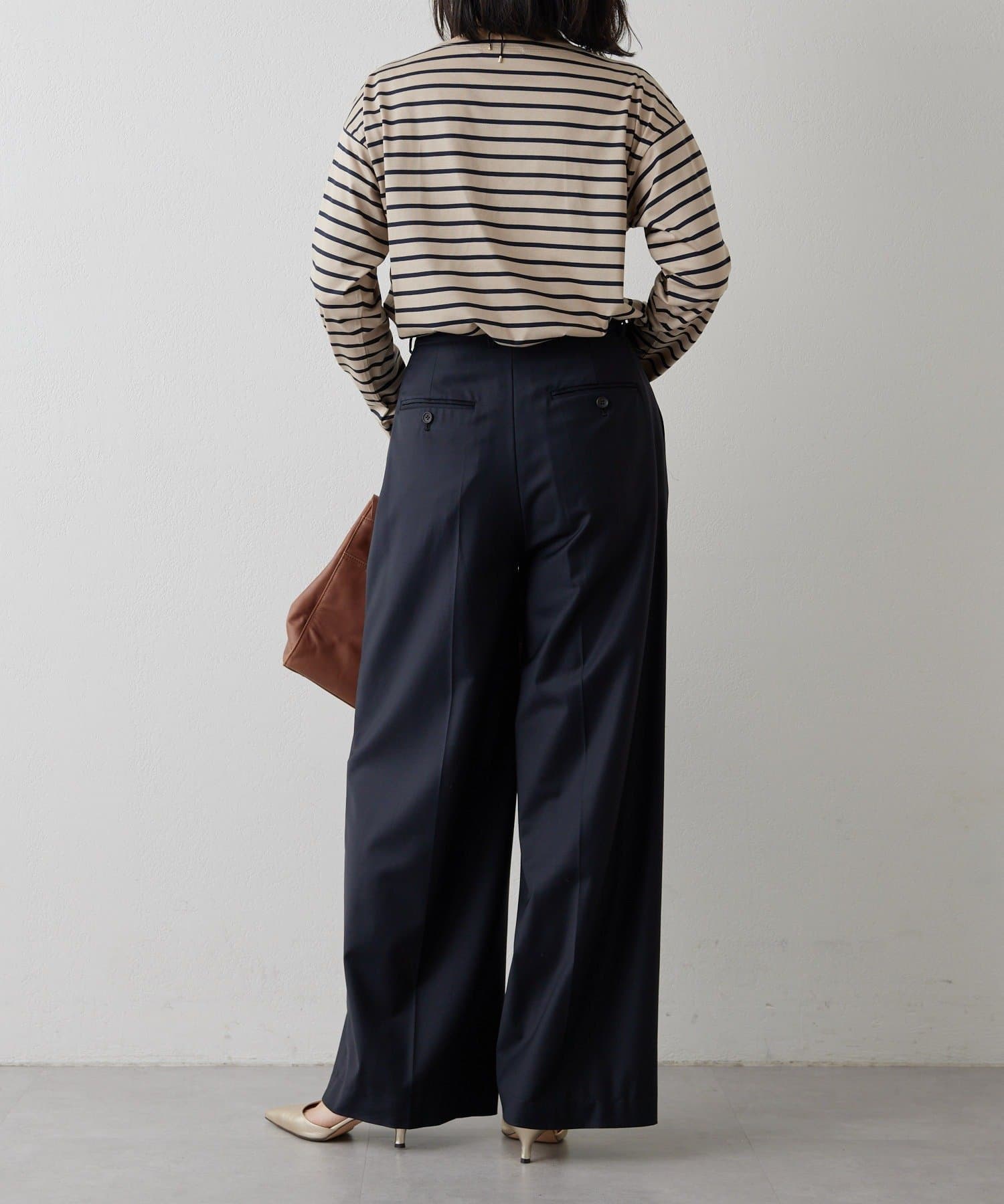 Drawing Numbers(ドローイングナンバーズ) ボーダーボートカットソー