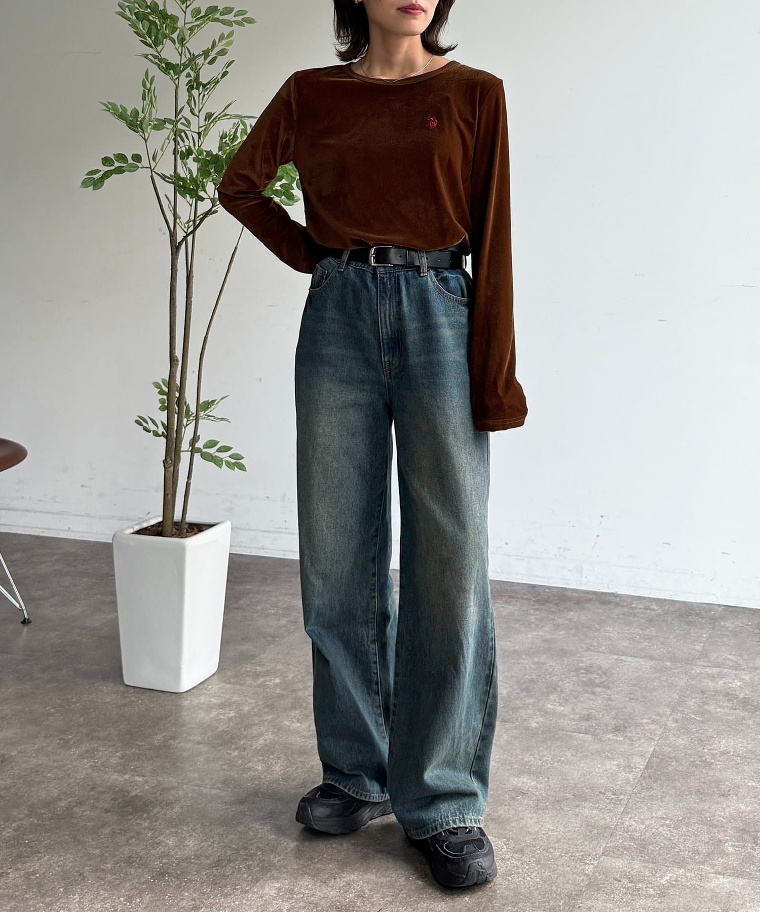 CPCM(シーピーシーエム) 【U.S. POLO ASSN.】シアーベロアロンT