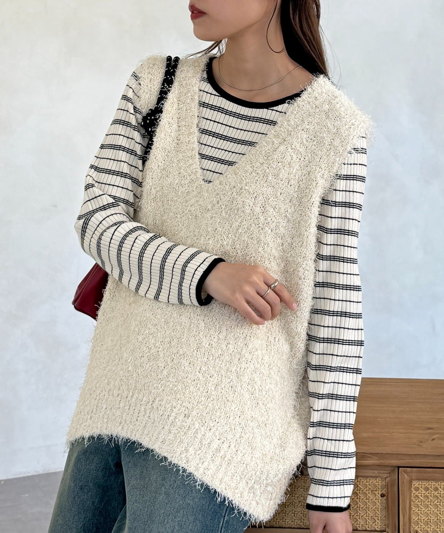 CPCM(シーピーシーエム) フラッグヤーンミドルベスト