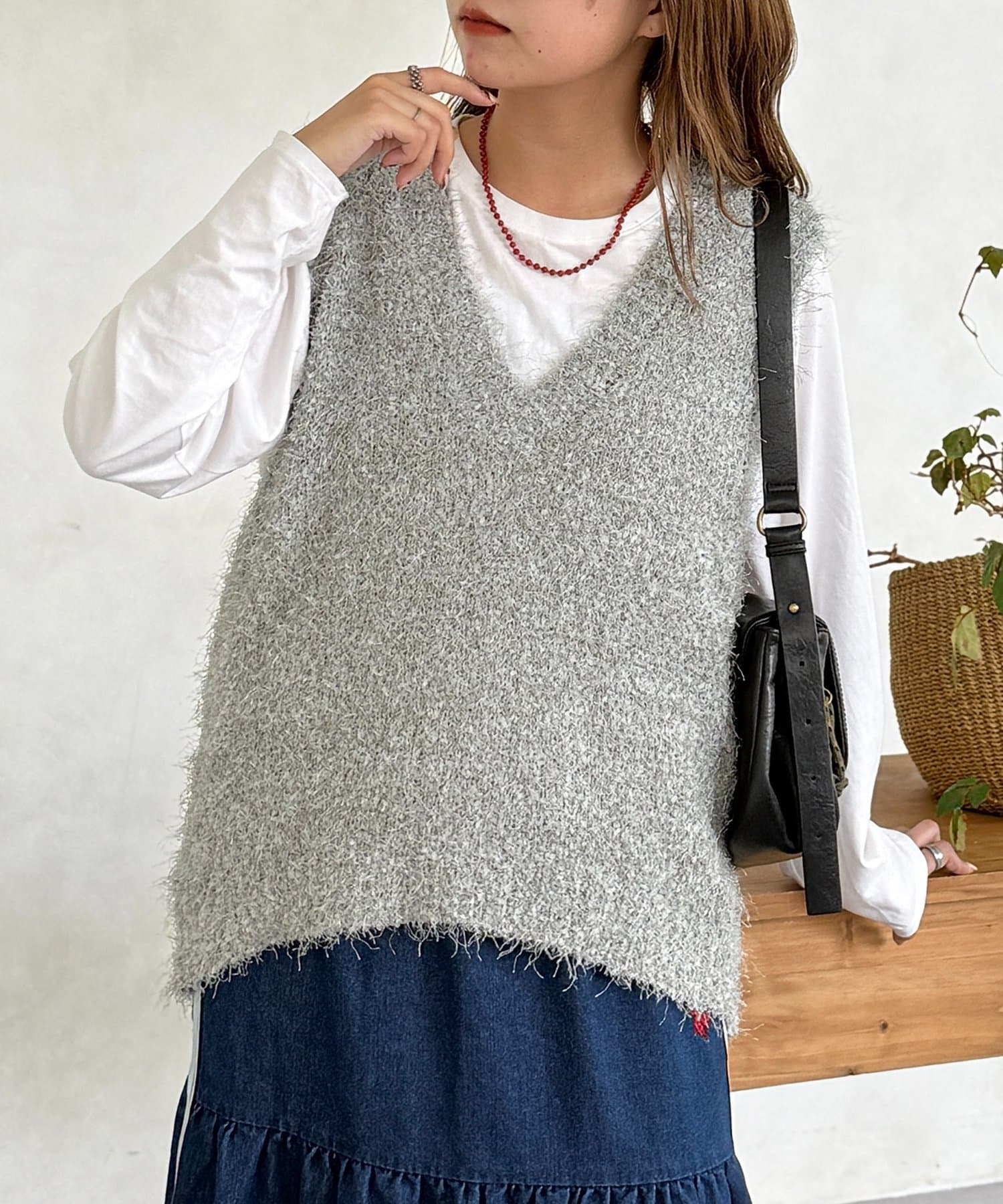 CPCM(シーピーシーエム) フラッグヤーンミドルベスト