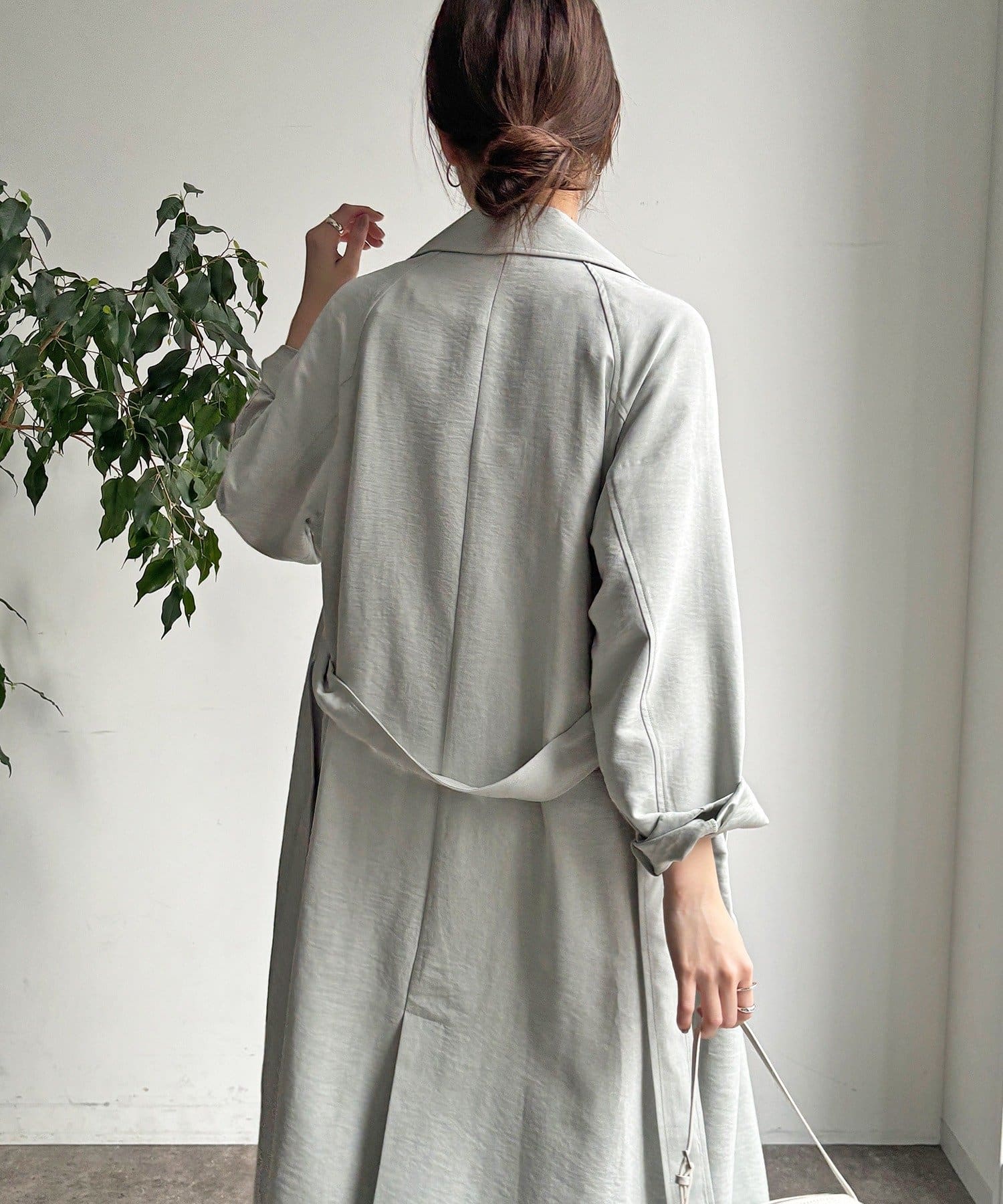 DOUDOU(ドゥドゥ) 【WEB限定】スウェードライクトレンチコート