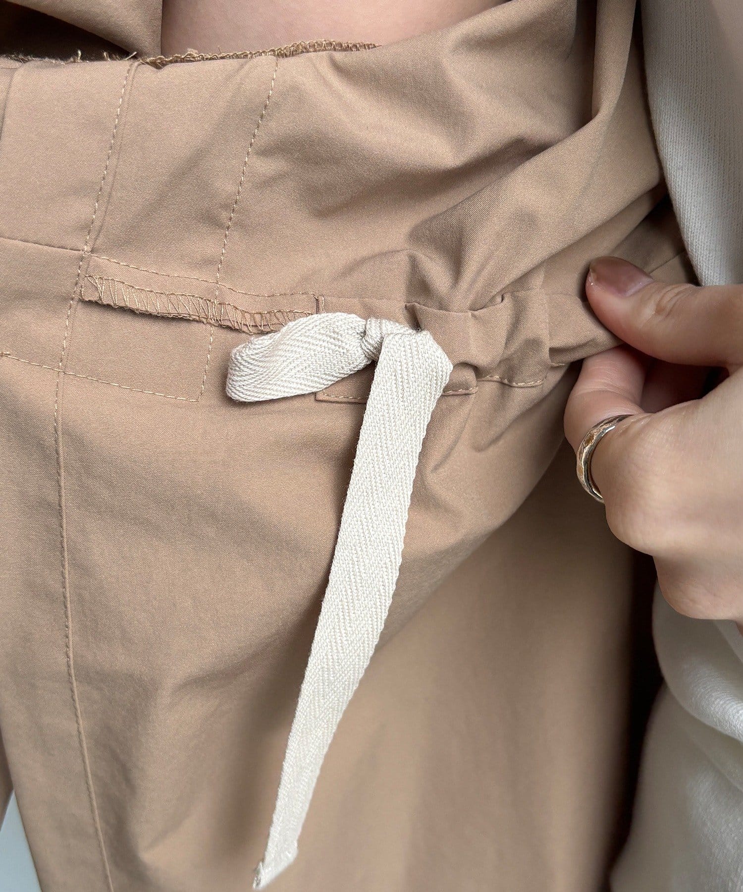 DOUDOU(ドゥドゥ) 【WEB限定】サーブルクロス撥水マウンテンパーカー