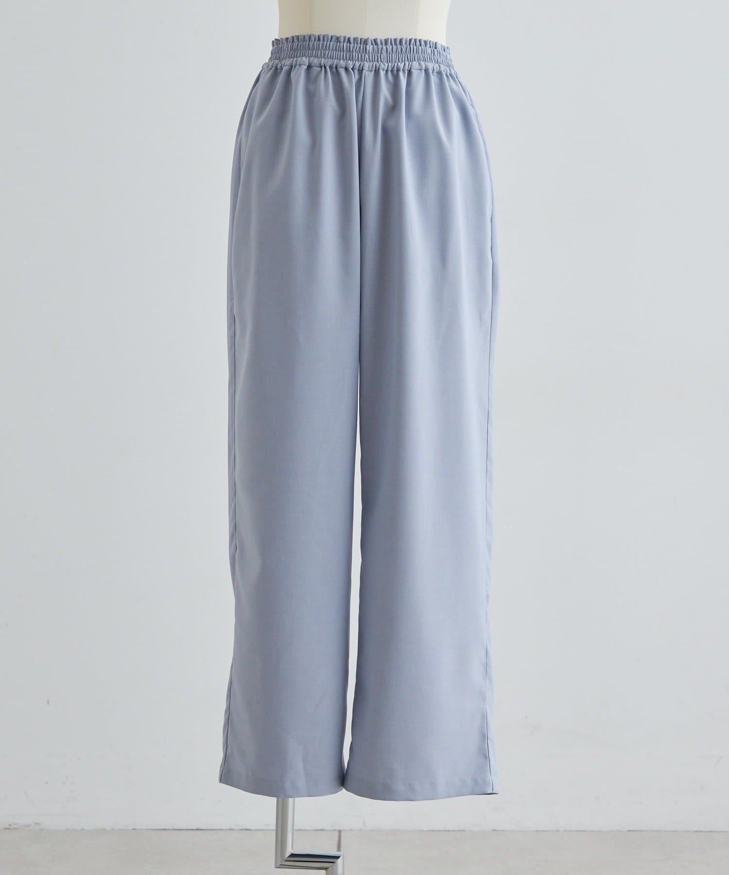 ear PAPILLONNER(イア パピヨネ) 《美脚見え/軽量/ノンストレス/洗濯機洗い可》オンオフ兼用ライトイージーパンツ【SUM1 STYLE(スミスタイル)】