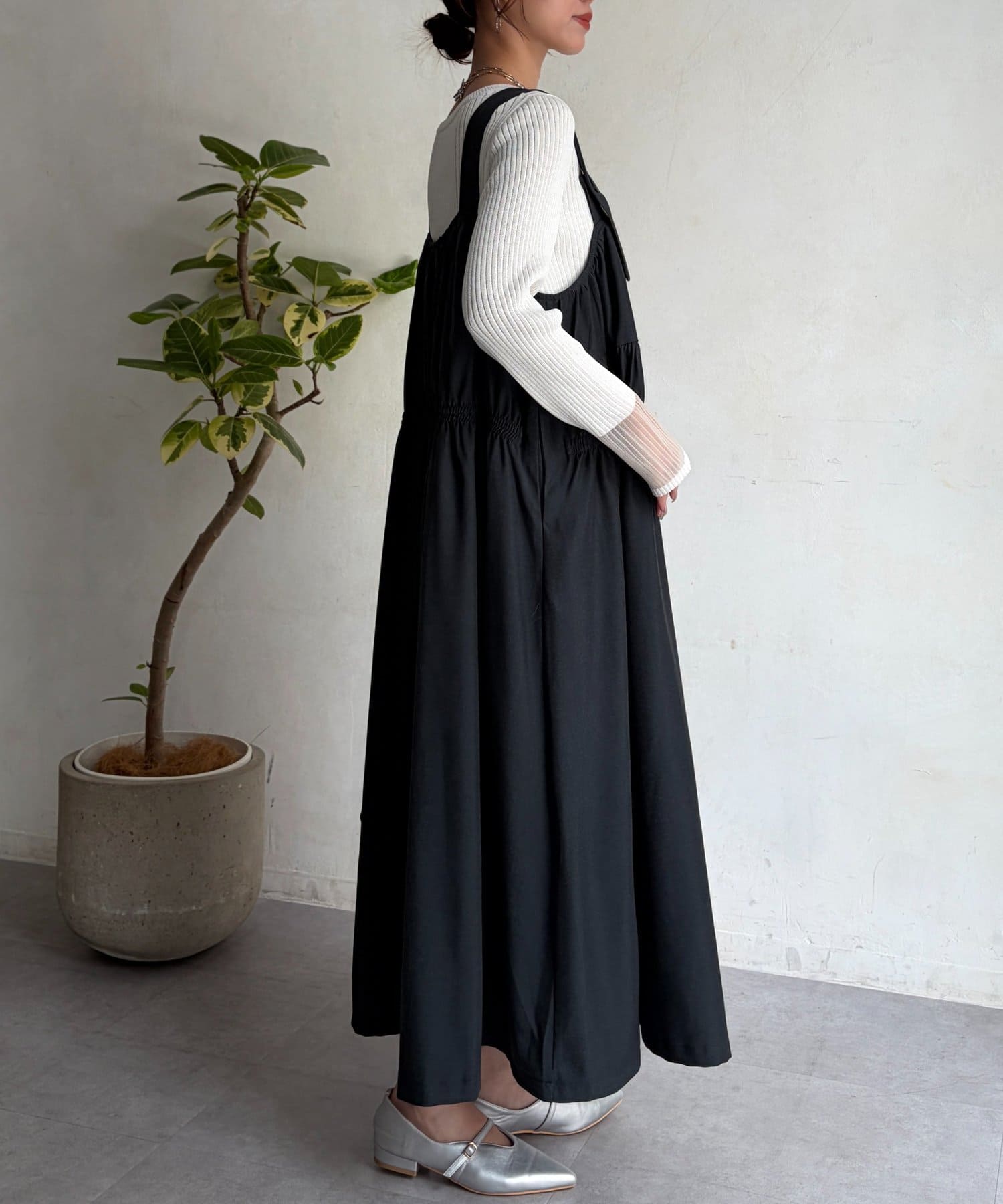 Chez toi(シェトワ) フロントZIPジャンスカ