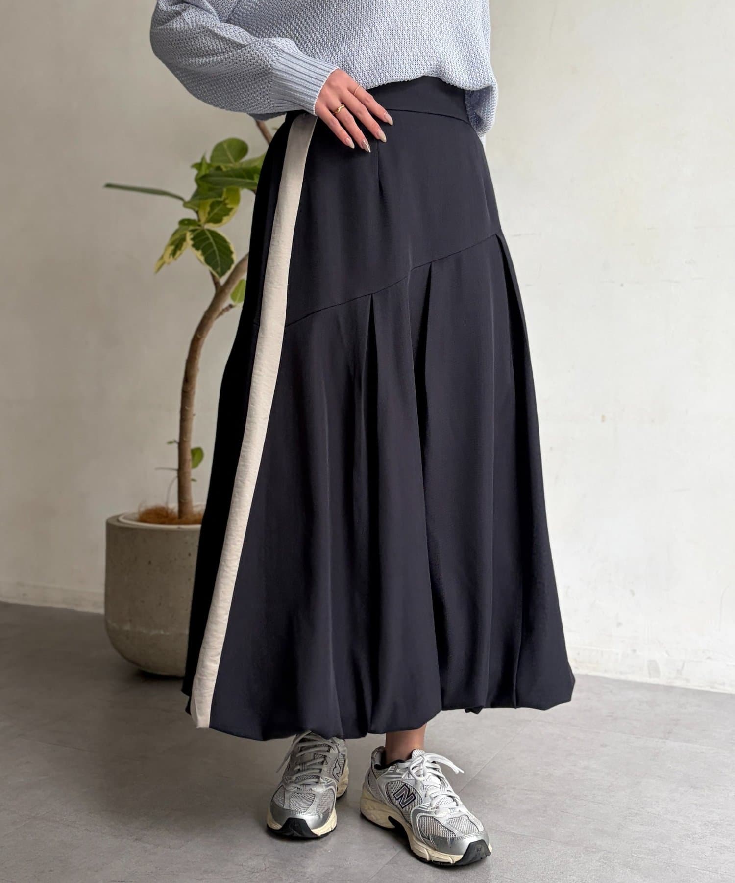 Chez toi(シェトワ) サイドラインバルーンスカート