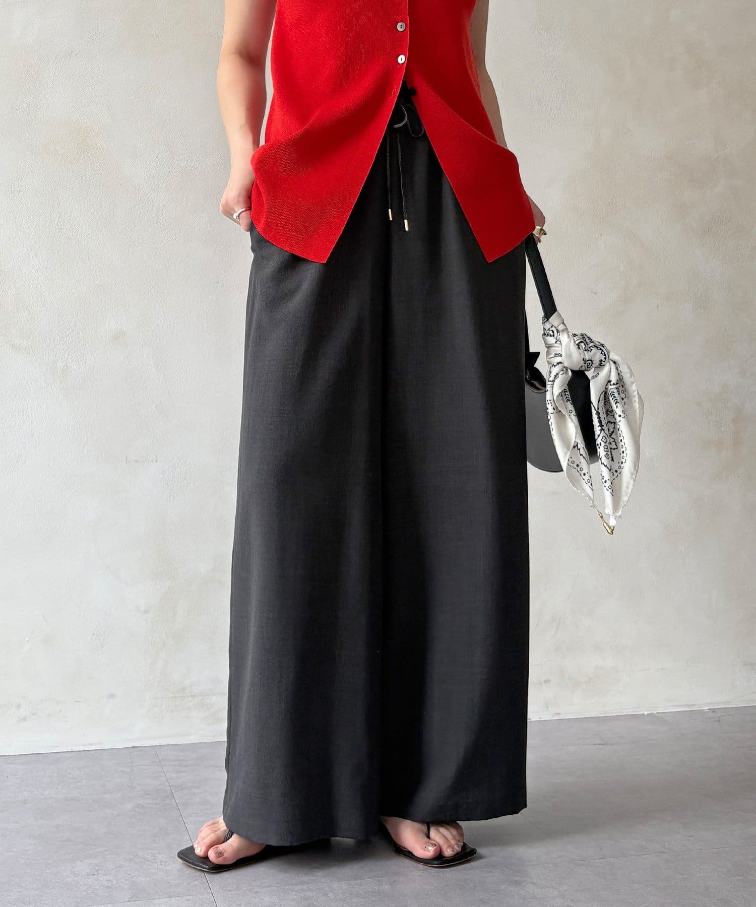 DOUDOU(ドゥドゥ) 【WEB限定】タンブラーブッチャーイージーパンツ