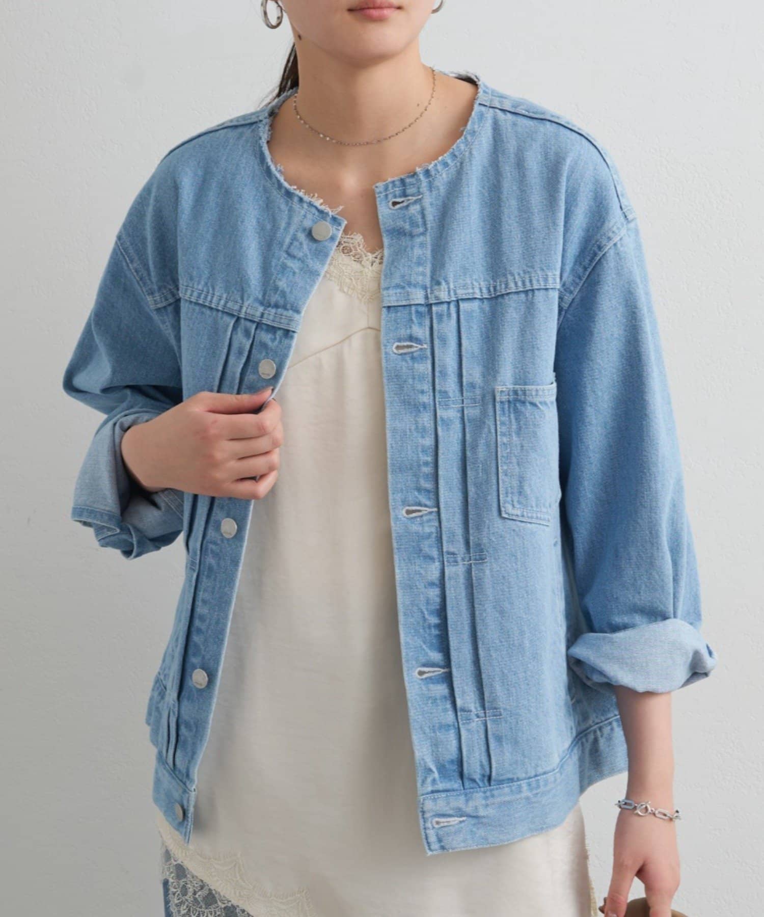 LOUNGEDRESS(ラウンジドレス) 【ainode/アイノデ】ノーカラーGジャン