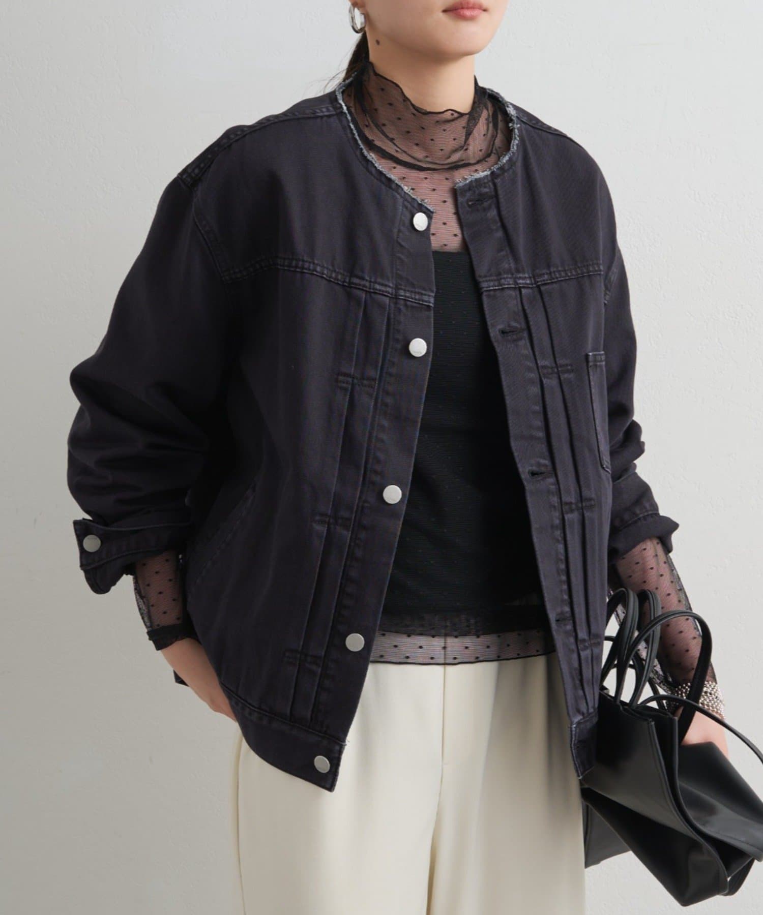 LOUNGEDRESS(ラウンジドレス) 【ainode/アイノデ】ノーカラーGジャン