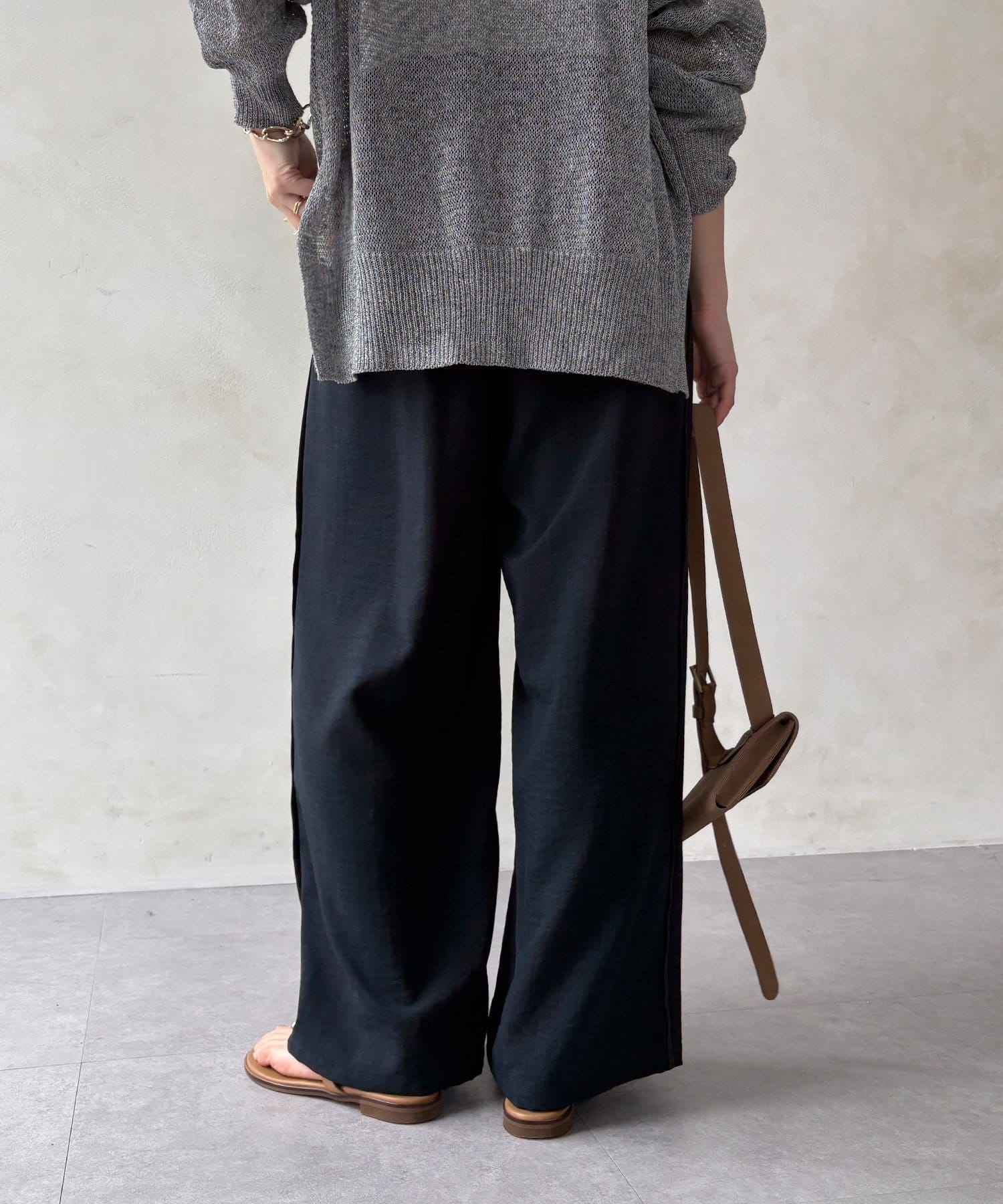 DOUDOU(ドゥドゥ) 【WEB限定】タンブラーオックスサイドラインパンツ