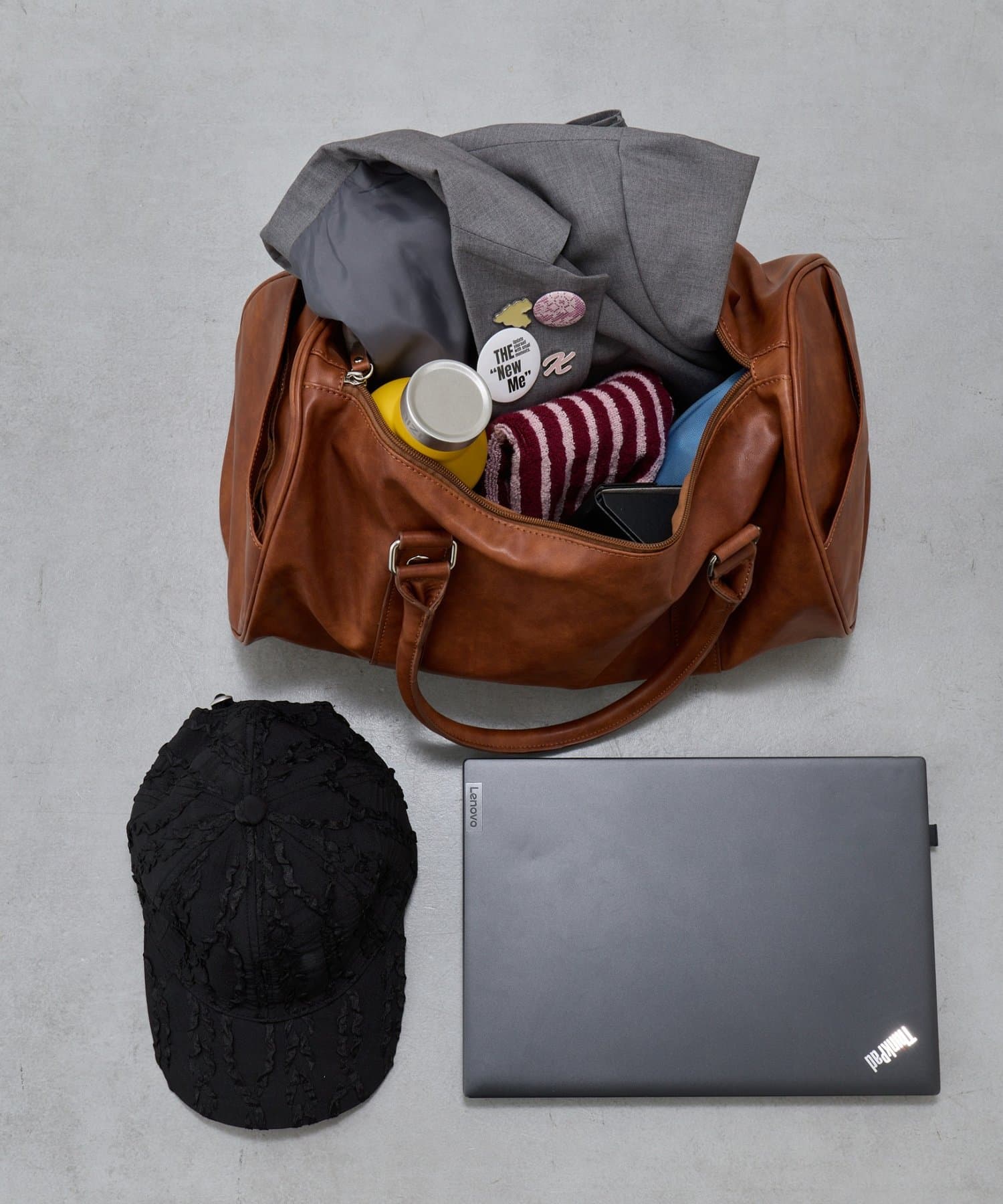 Kastane(カスタネ) 【2026SSカタログ/大容量】スタッズBIGボストンバッグ