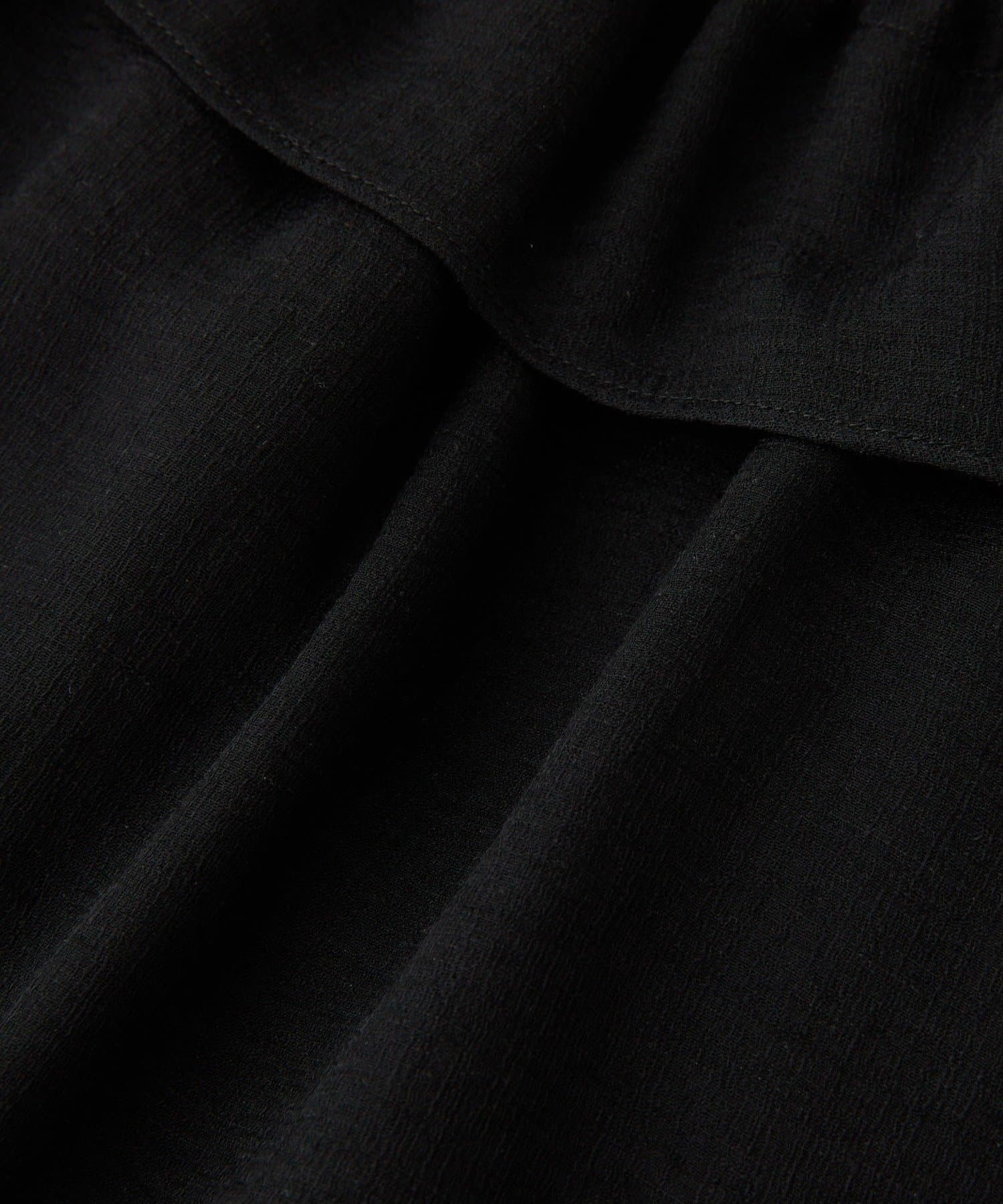 RIVE DROITE(リヴドロワ) 【顔まわり華やか】リネンライクフリルカラーブラウス