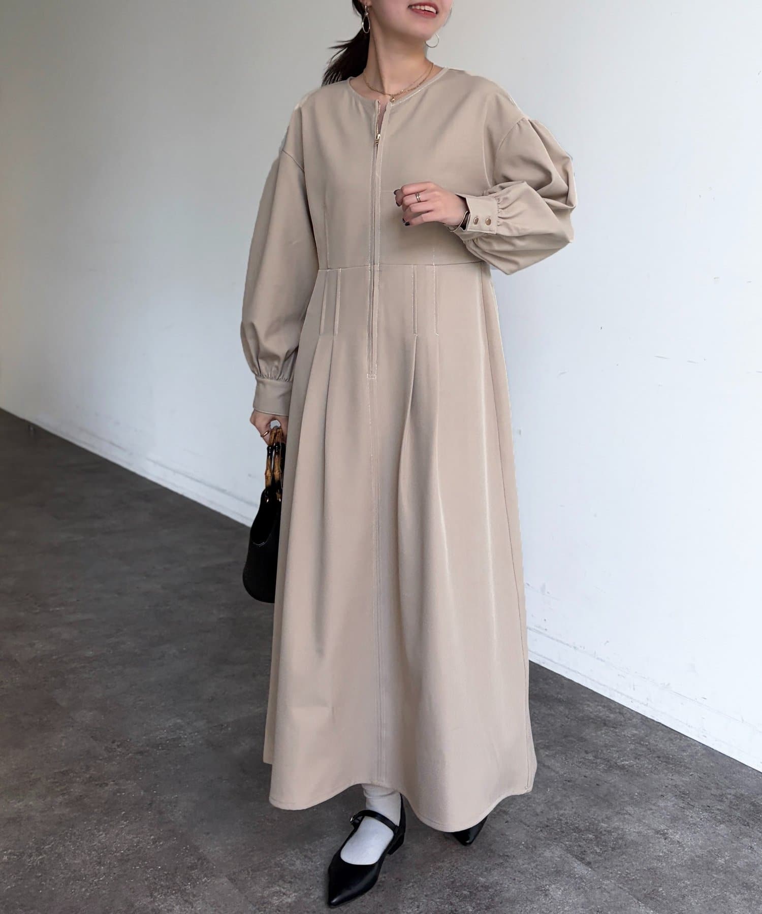 Chez toi(シェトワ) デニム切替ワンピース