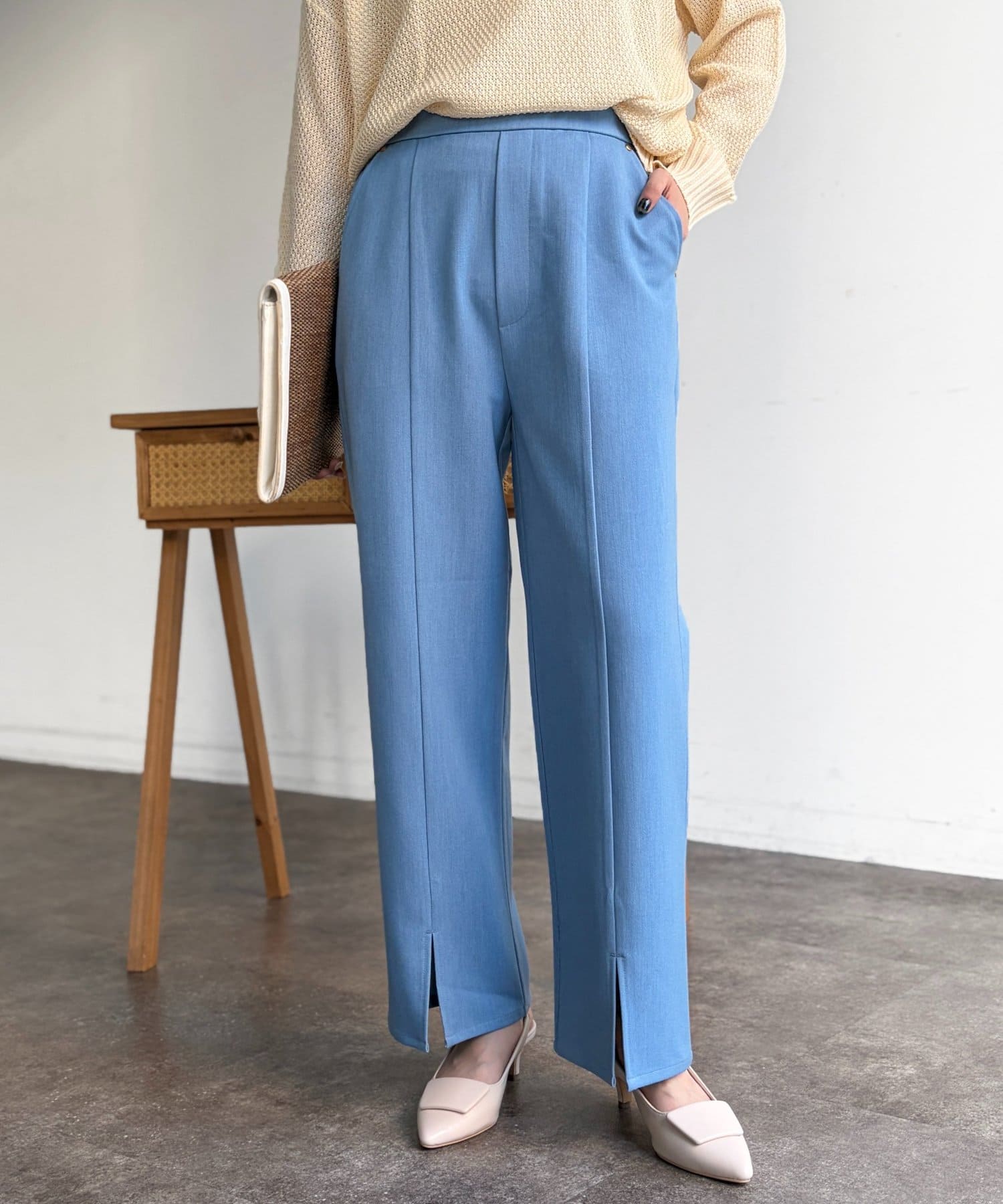 Chez toi(シェトワ) センタースリットパンツ