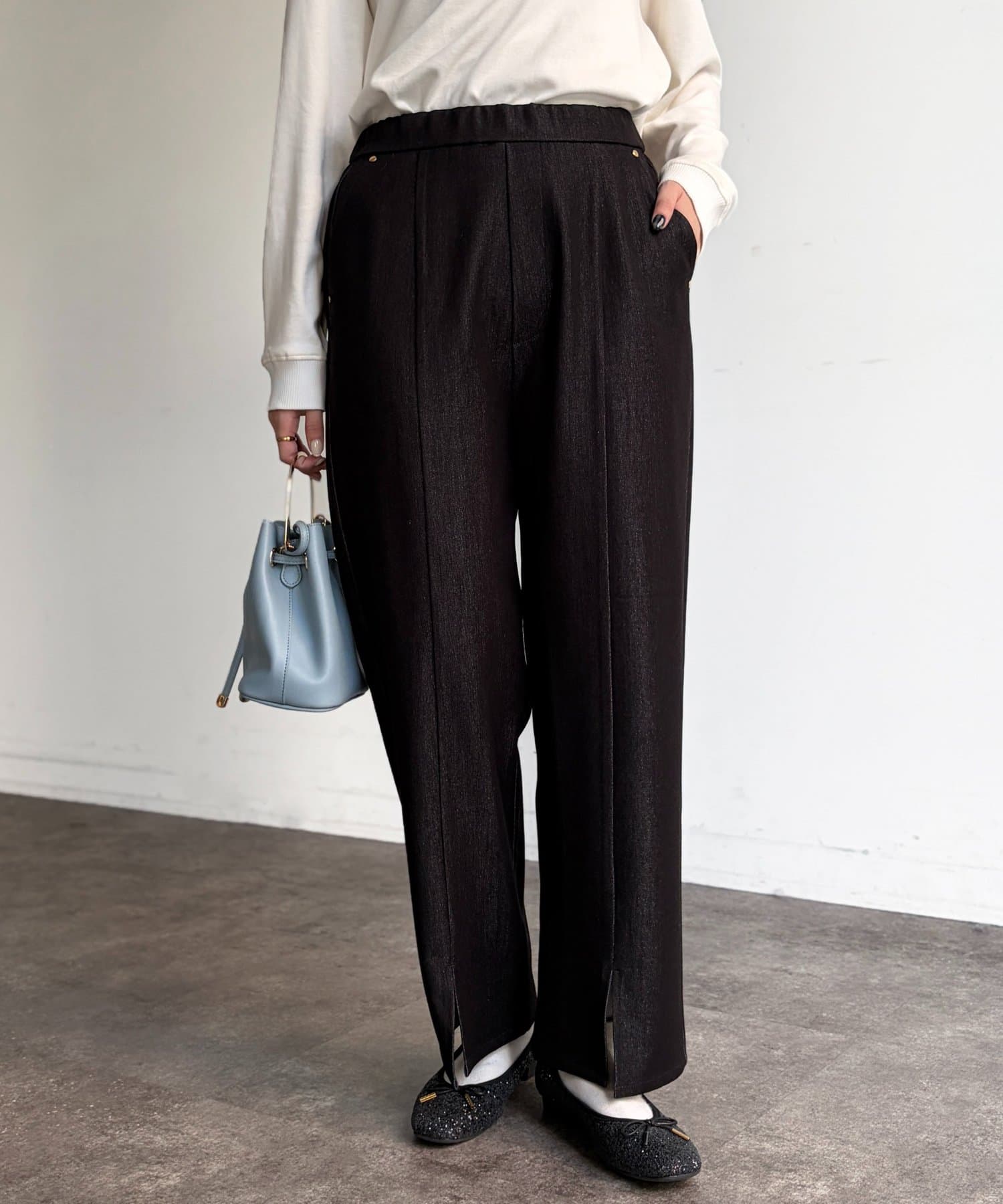 Chez toi(シェトワ) センタースリットパンツ