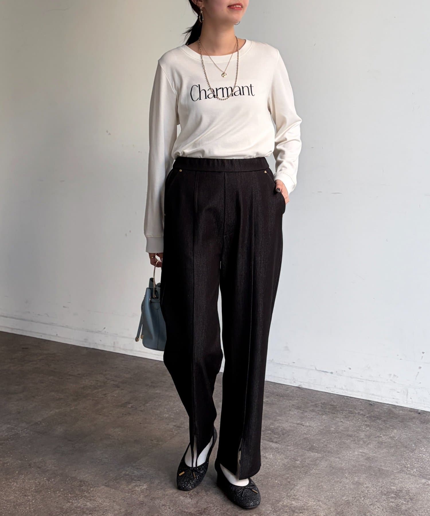 Chez toi(シェトワ) センタースリットパンツ