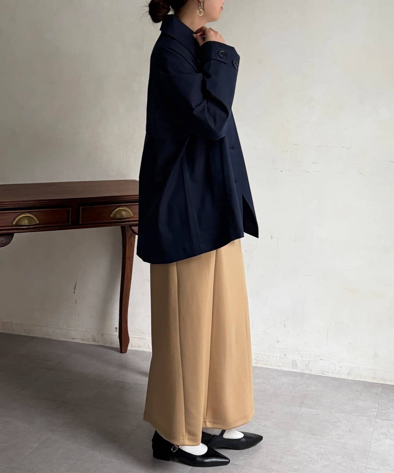 Chez toi(シェトワ) バックフレアコート