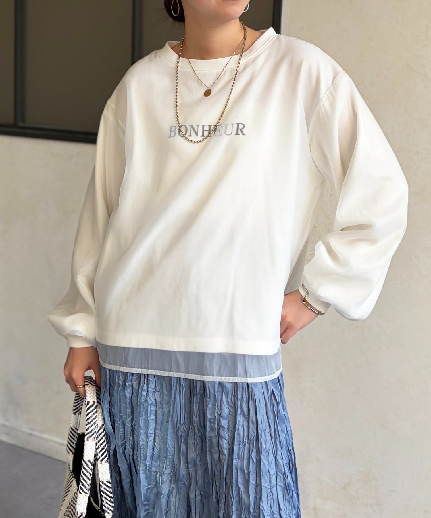 Chez toi(シェトワ) 透かしロゴシアースウェット