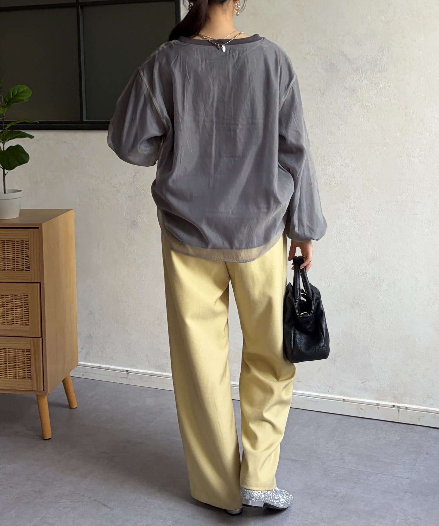 Chez toi(シェトワ) 透かしロゴシアースウェット