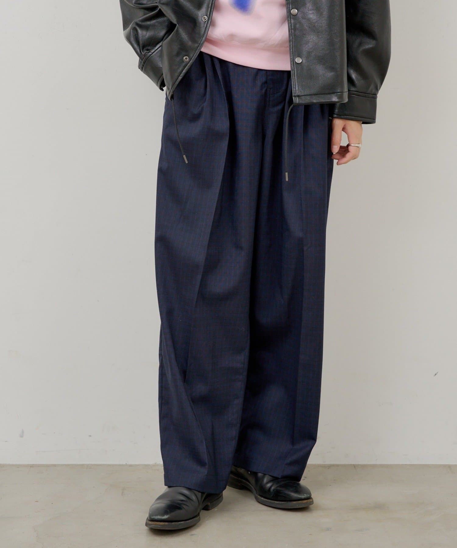 Kastane(カスタネ) 【WHIMSIC/SETUP対応/2サイズ展開】タックイージースラックス