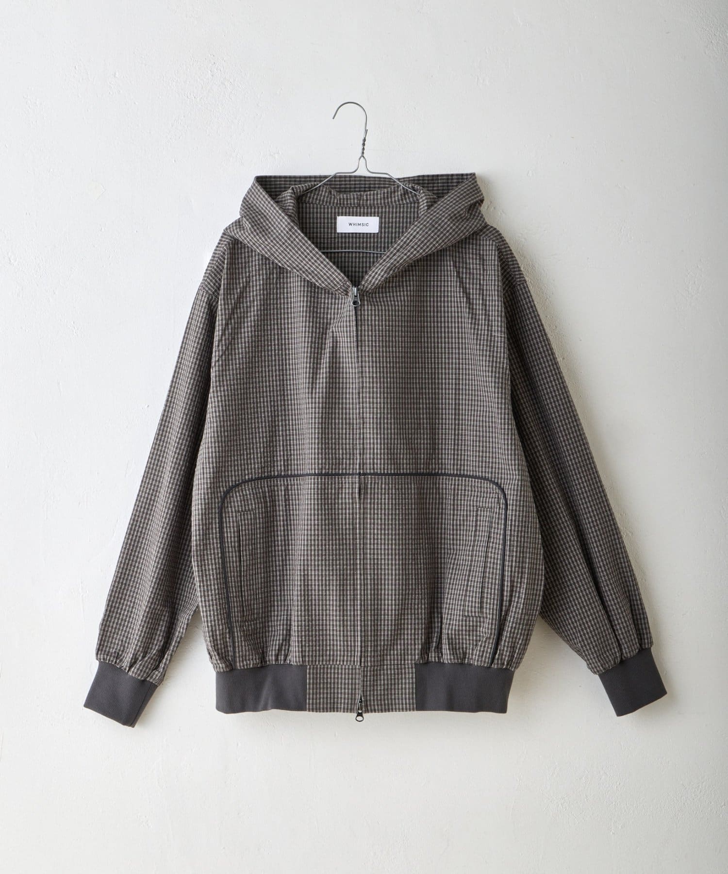 Kastane(カスタネ) 【WHIMSIC】チェックジップフーディーシャツ