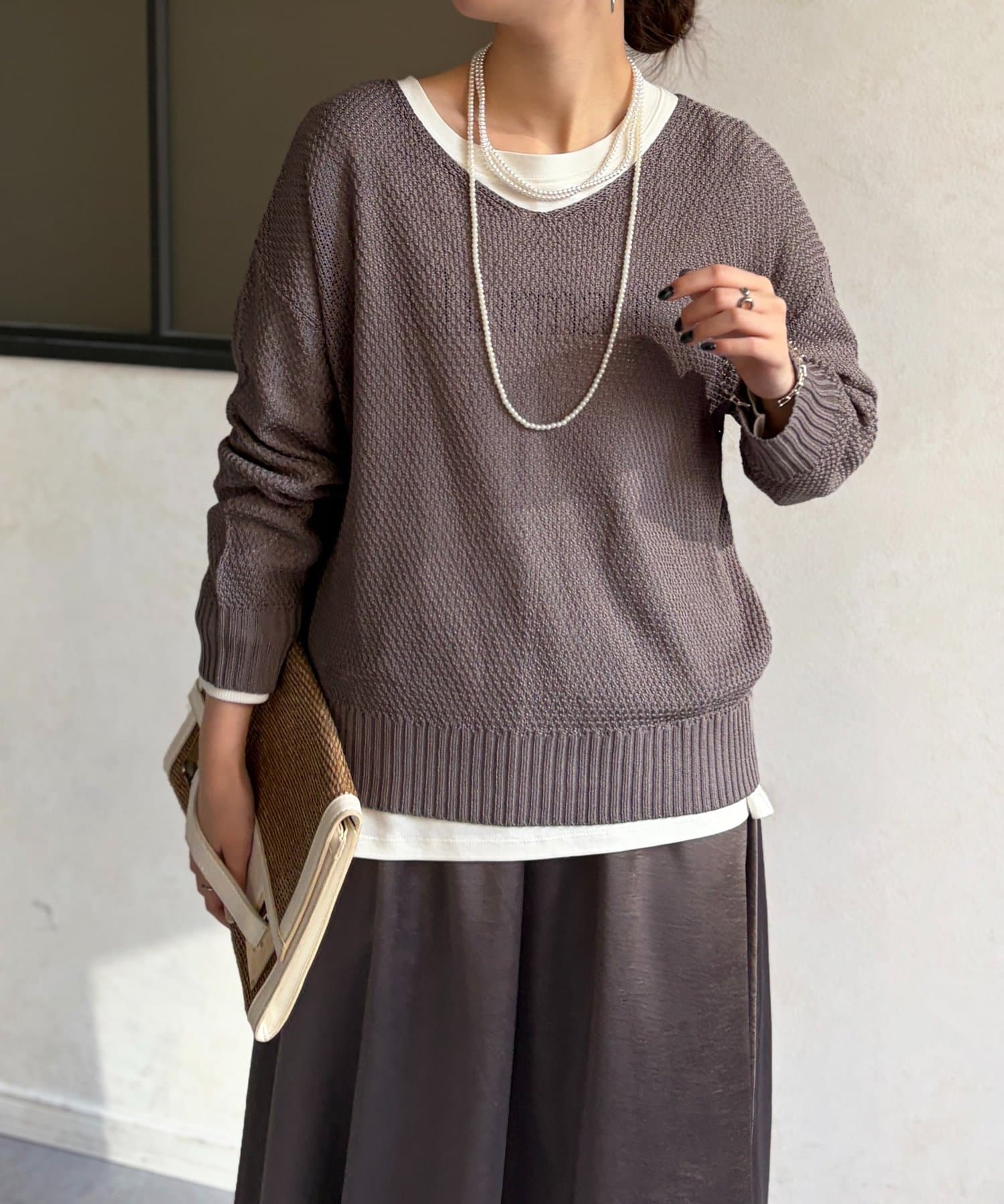 Chez toi(シェトワ) シアーニットプルオーバー