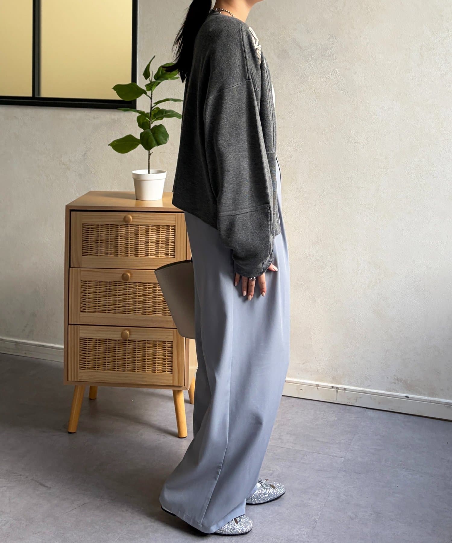 Chez toi(シェトワ) 刺繍ニットジャケット