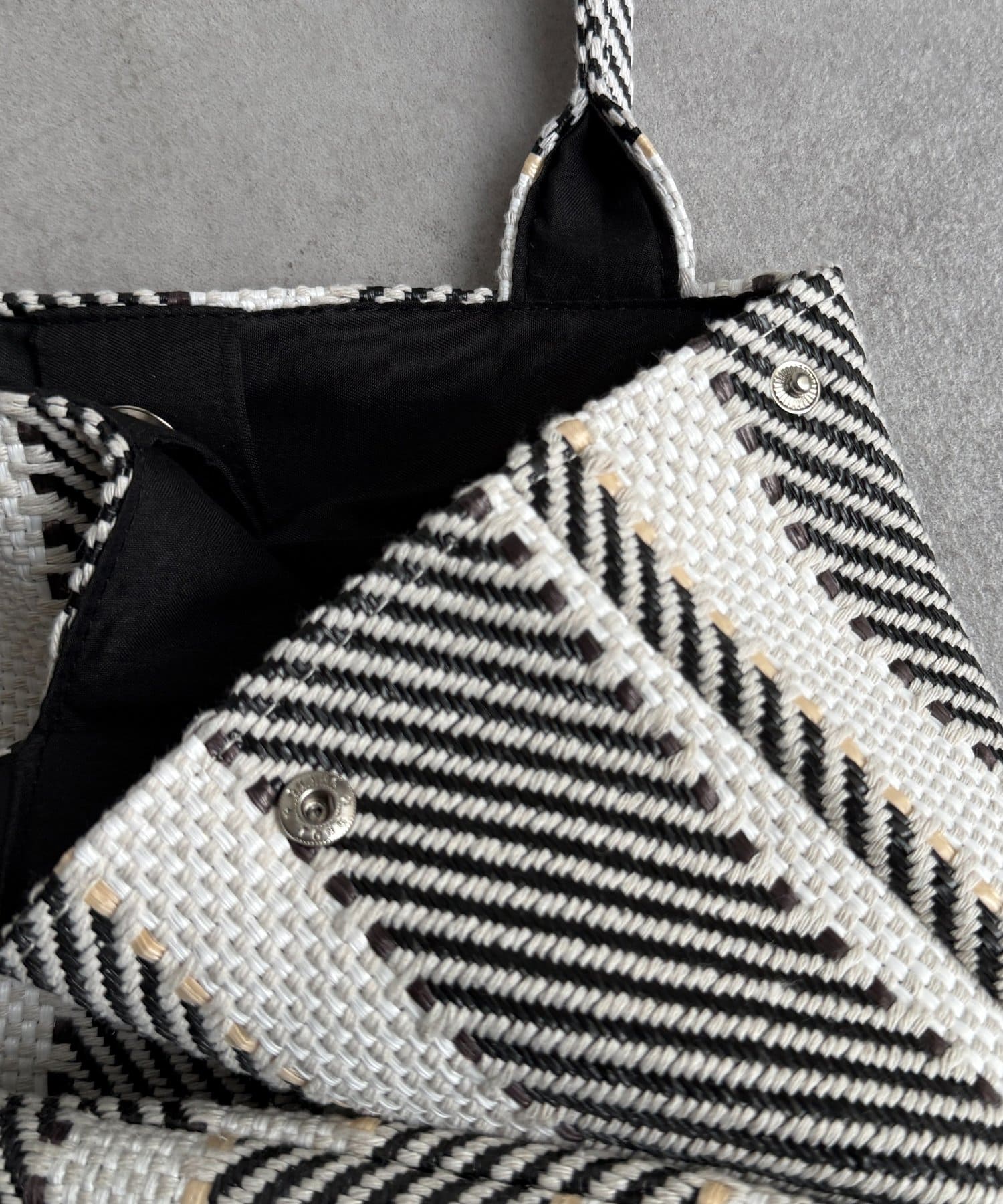 Chez toi(シェトワ) MIX/ストライプ柄トート