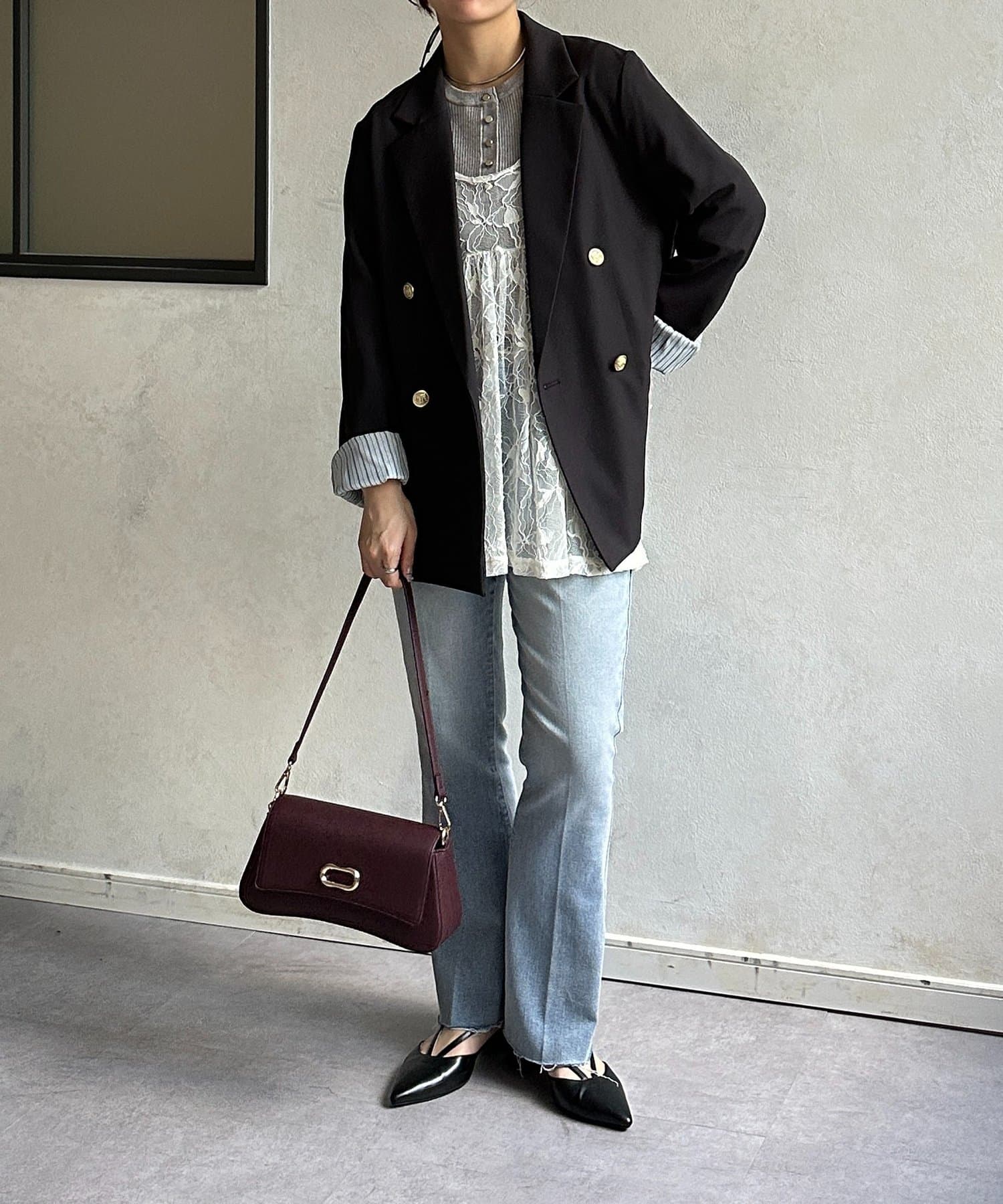 Thevon.(ゼヴォン) ゴールドボタンテーラードジャケット