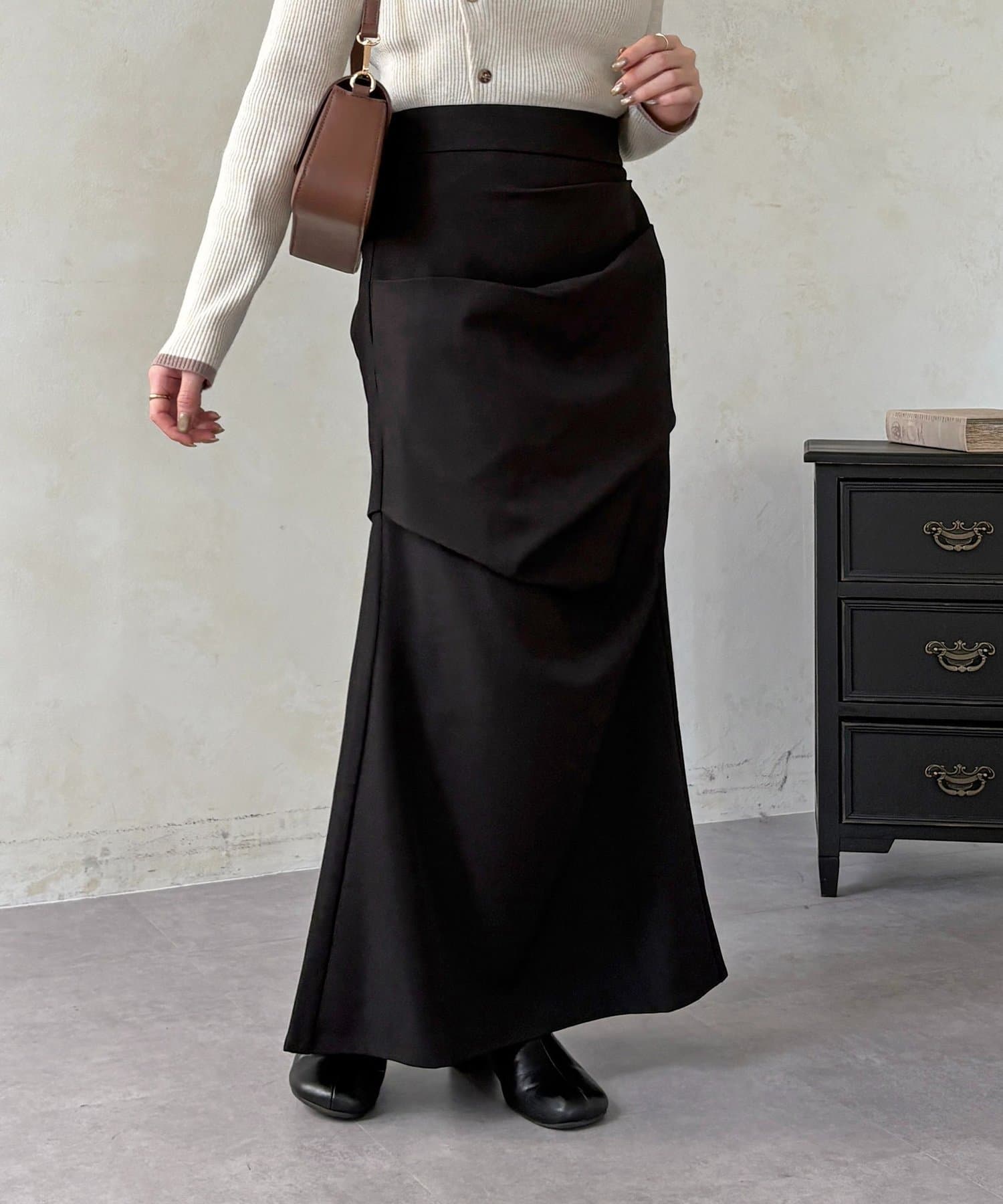 Thevon.(ゼヴォン) ドレープマーメイドスカート