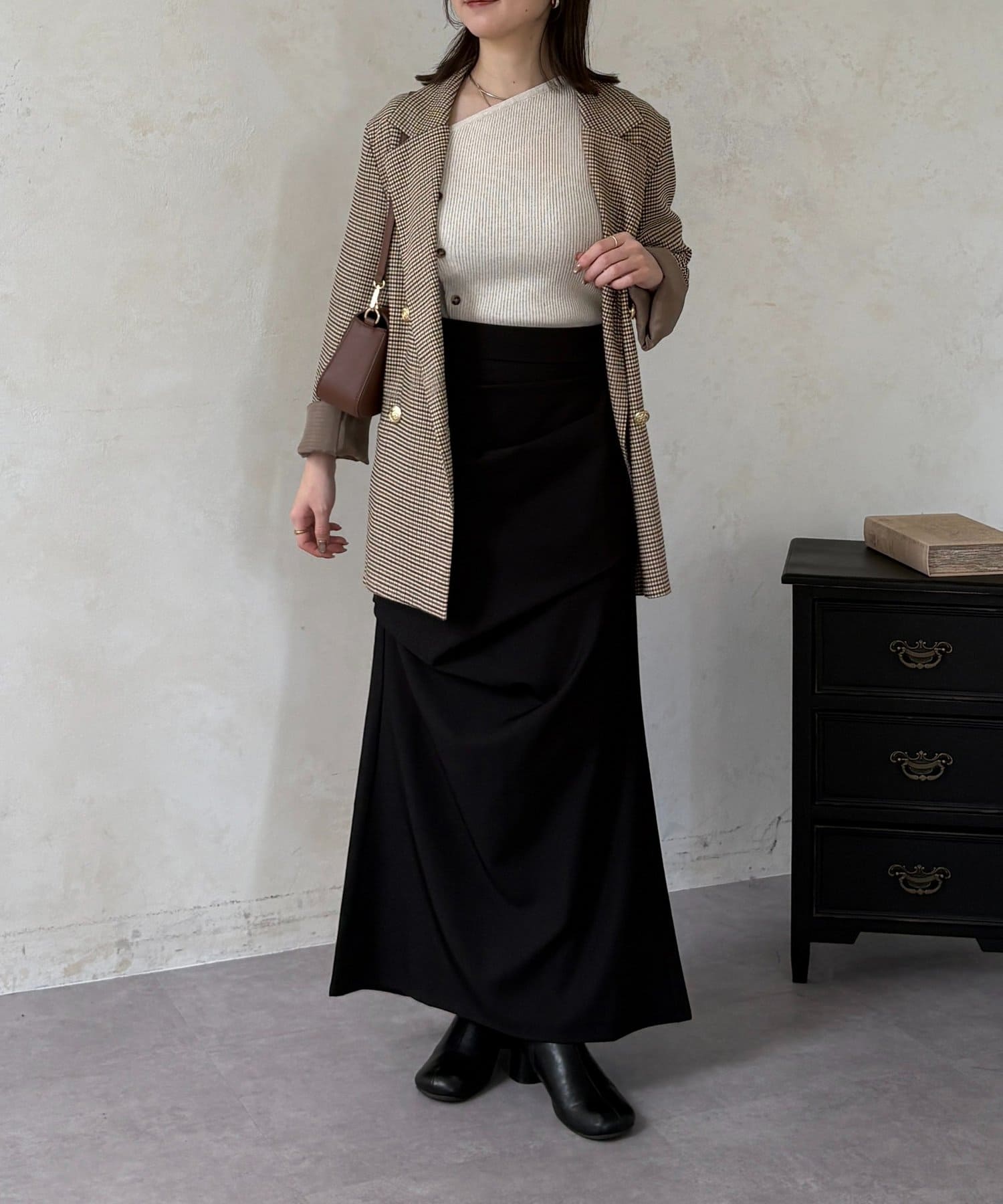 Thevon.(ゼヴォン) ドレープマーメイドスカート