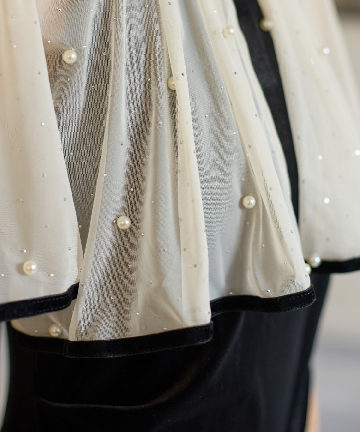 Thevon.(ゼヴォン) 【Yuna企画】ビジューボレロ×ベロアキャミワンピース