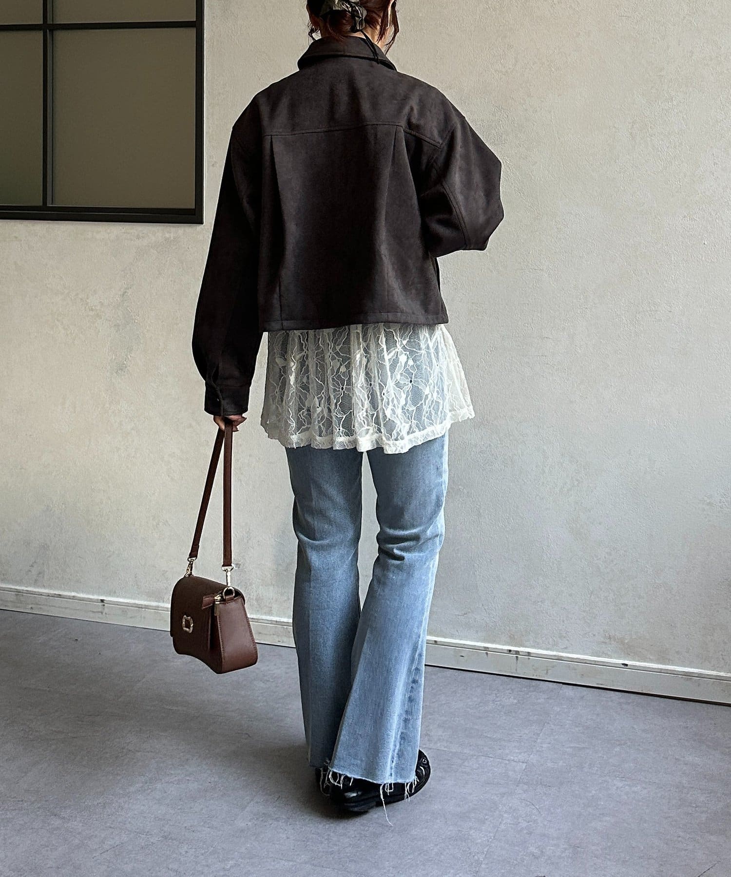 Thevon.(ゼヴォン) Fスエードショートブルゾン