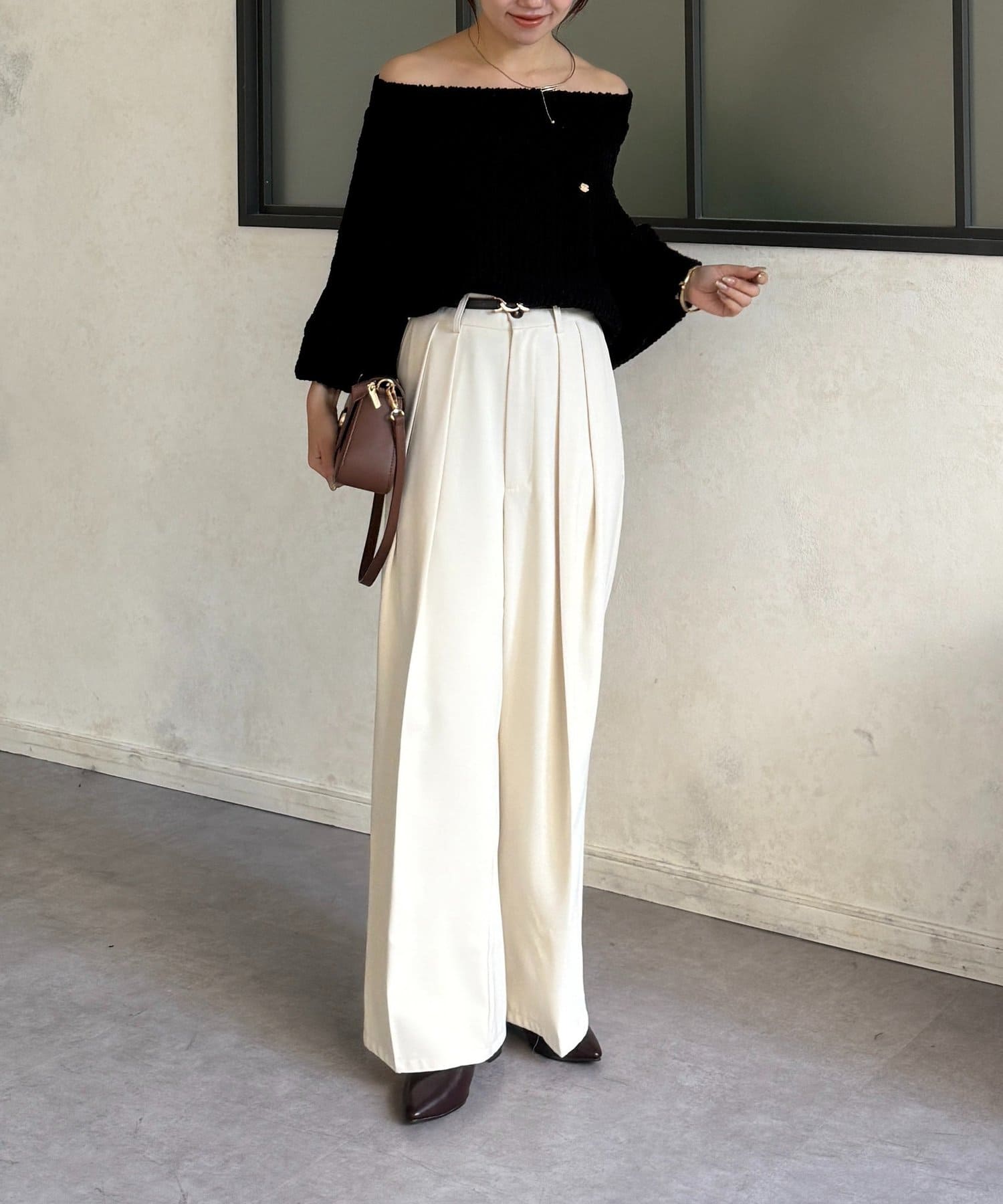 Thevon.(ゼヴォン) ポコポコヤーンボートネックニット