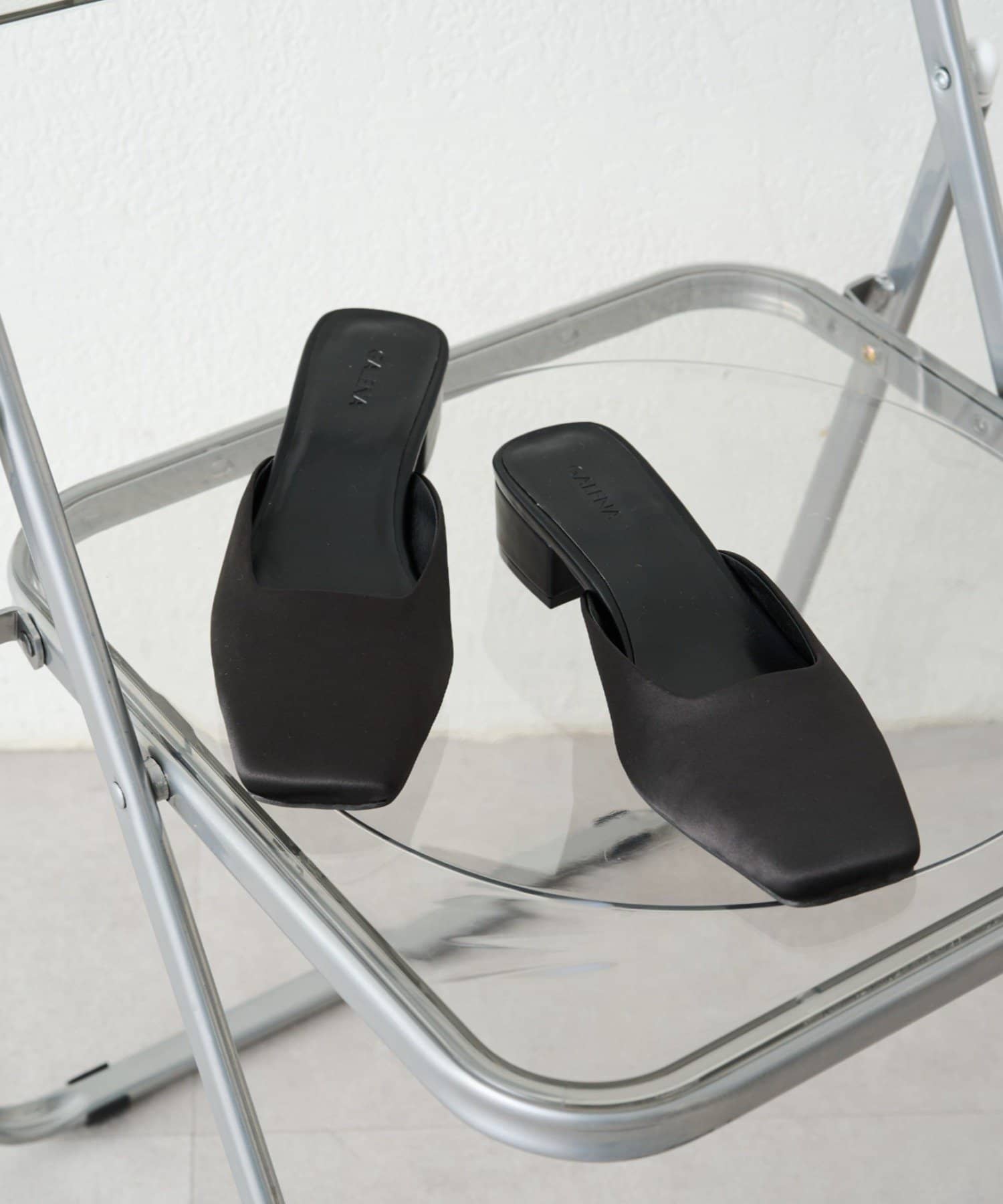 LOUNGEDRESS(ラウンジドレス) 【GALENA/ガレナ】サテンスクエアトゥミュール